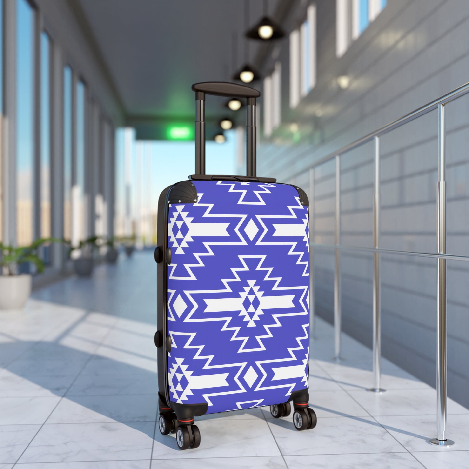Trendy Patterned Suitcase - Stylish Luggage for Travel Enthusiasts, Personalized Travel Gear, Unique Gifts, Vacation Essentials, Adventure - LOLA VEGAS ART