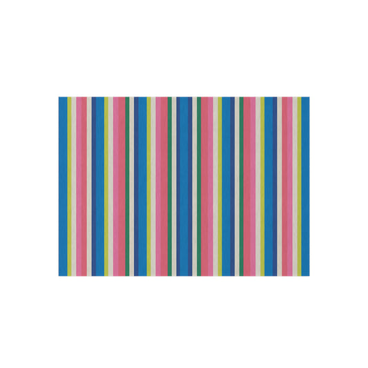 Colorful Stripe Pattern Outdoor/Indoor Rug | Waterproof Patio Mat