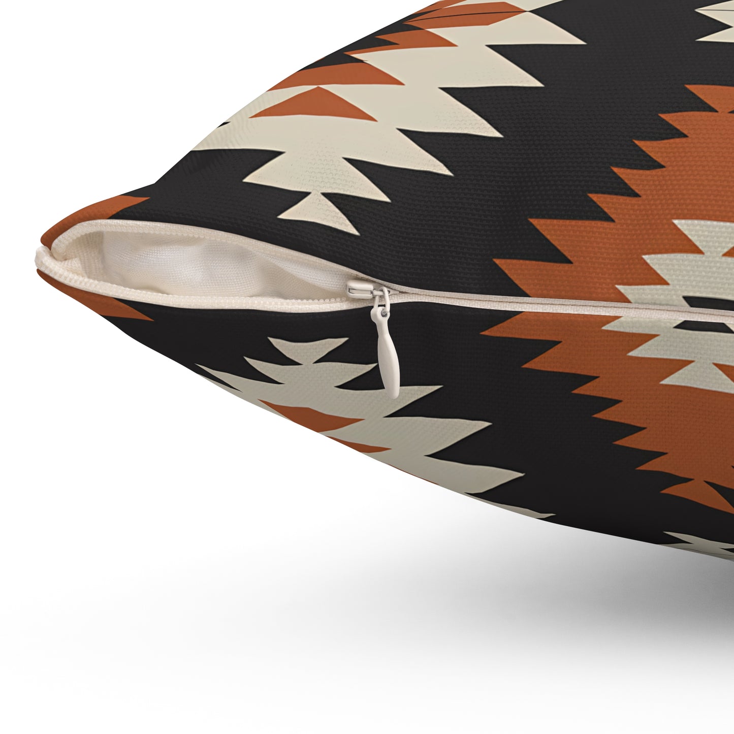 Bohemian Patterned Square Pillow, Cozy Home Decor, Tribal Design Cushion, Modern Throw Pillow, Comfort Living Room Accent - LOLA VEGAS ART