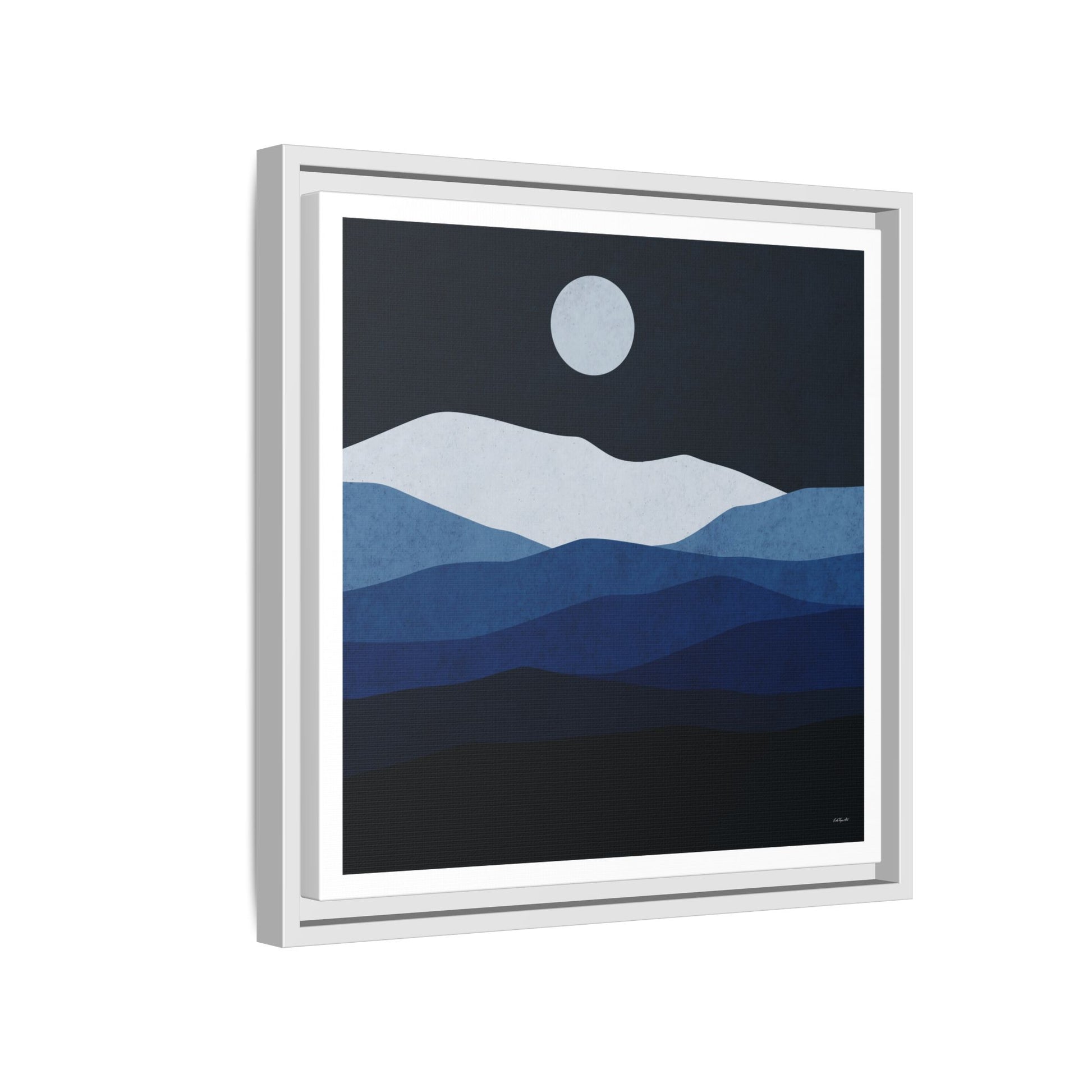 Framed Canvas Art, Serene Mountain Landscape, Modern Home Decor, Nature Wall Art, Gift for Nature Lovers, Interior Design - LOLA VEGAS ART