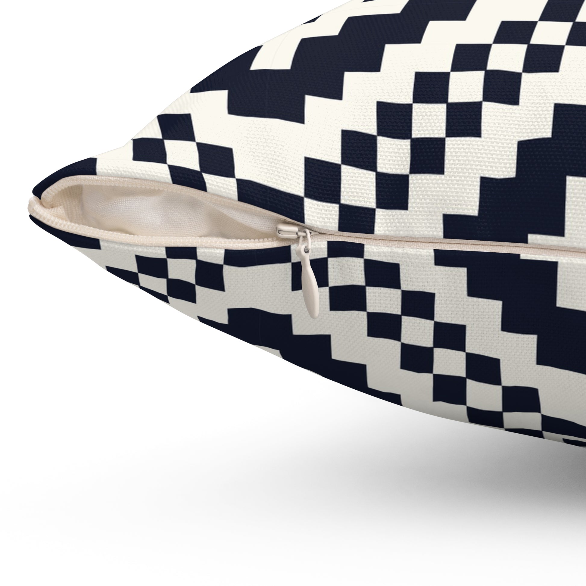 Geometric Black and White Pillow, Modern Home Decor, Boho Cushion, Gift for Housewarming, Dorm Room Accessory, Cozy Living Room - LOLA VEGAS ART