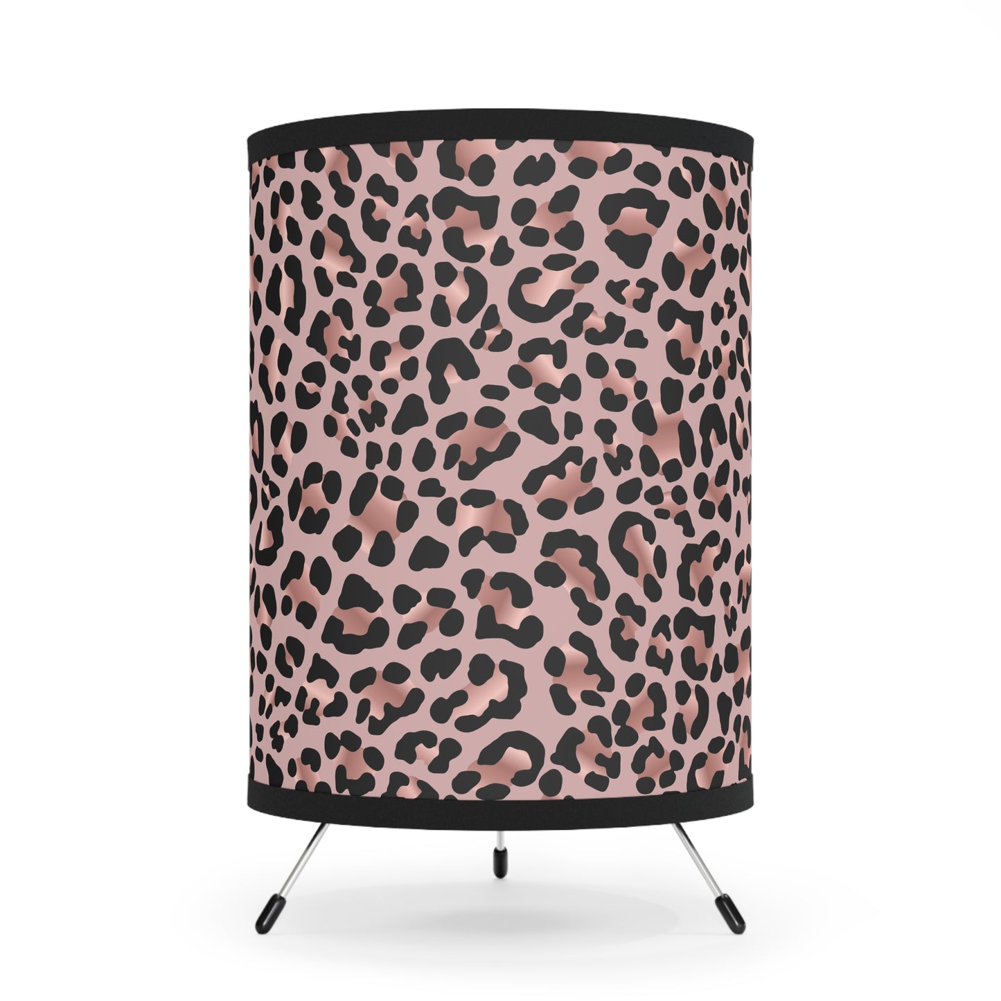 Table Lamp, Pink Black Leopard Print, Hollywood Regency Glam Decor, US CA Plug, High-Res Shade, Feminine Bedroom Lighting, Girly Home - LOLA VEGAS ART