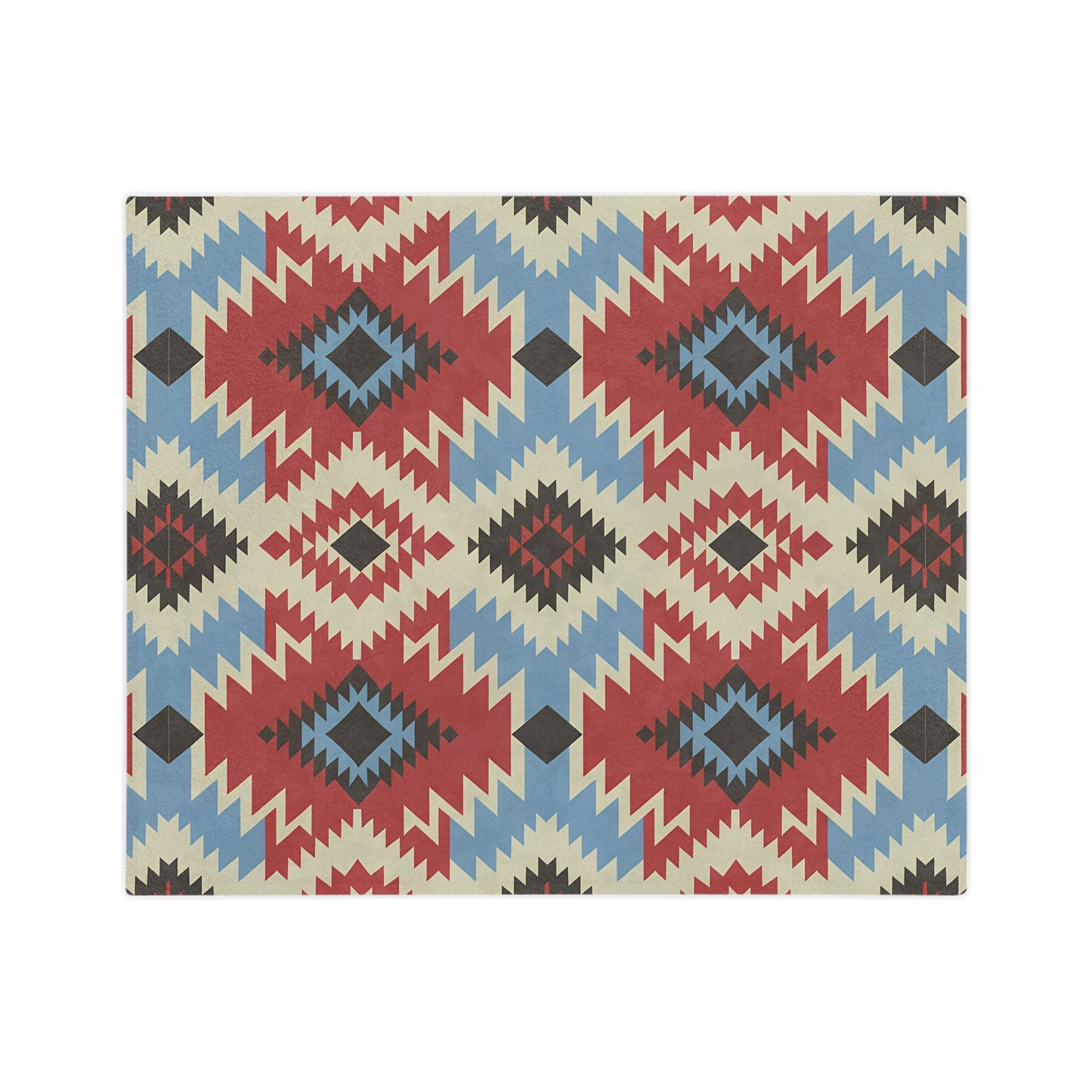 Boho Chic Velveteen Microfiber Blanket - Cozy Home Decor, Perfect for Camping, Gift for Her, Tribal Pattern, Soft Throw - LOLA VEGAS ART