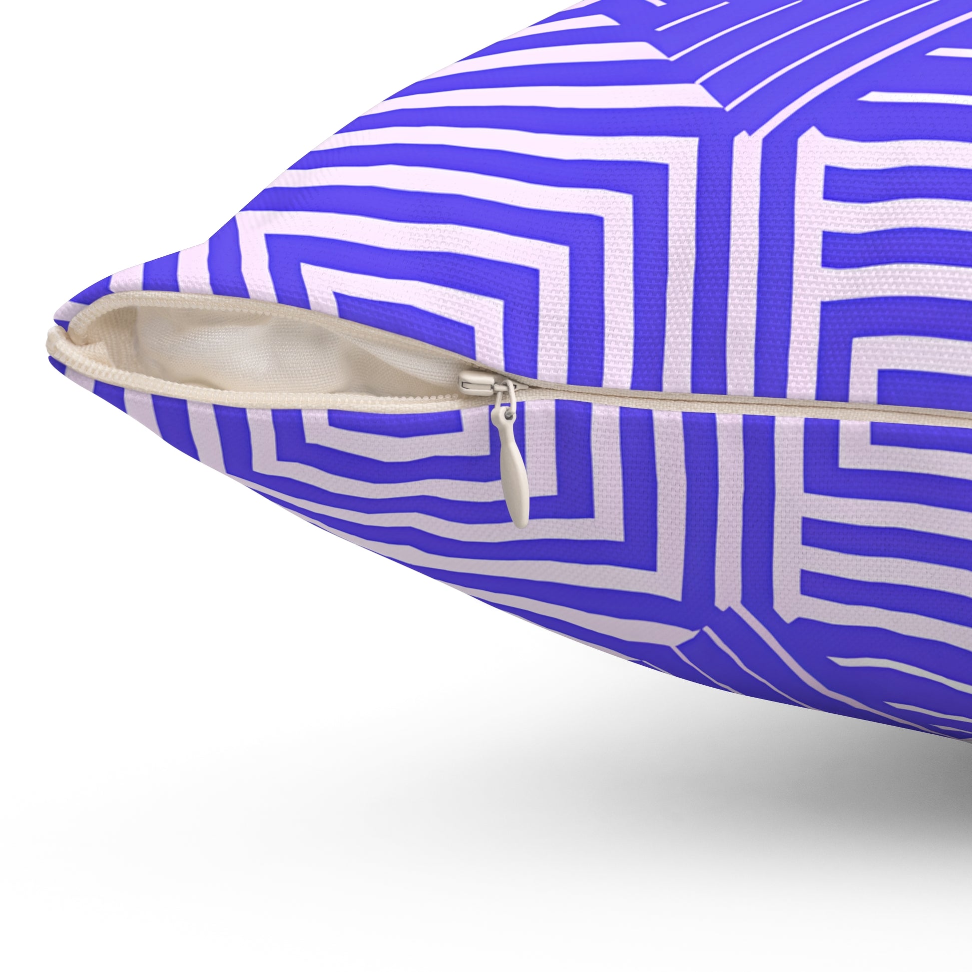 Vibrant Purple and White Geometric Accent Pillow, Decorative Pillow, Home Decor, Couch Cushion, Modern Pillow, Throw Pillow, Gift Idea - LOLA VEGAS ART