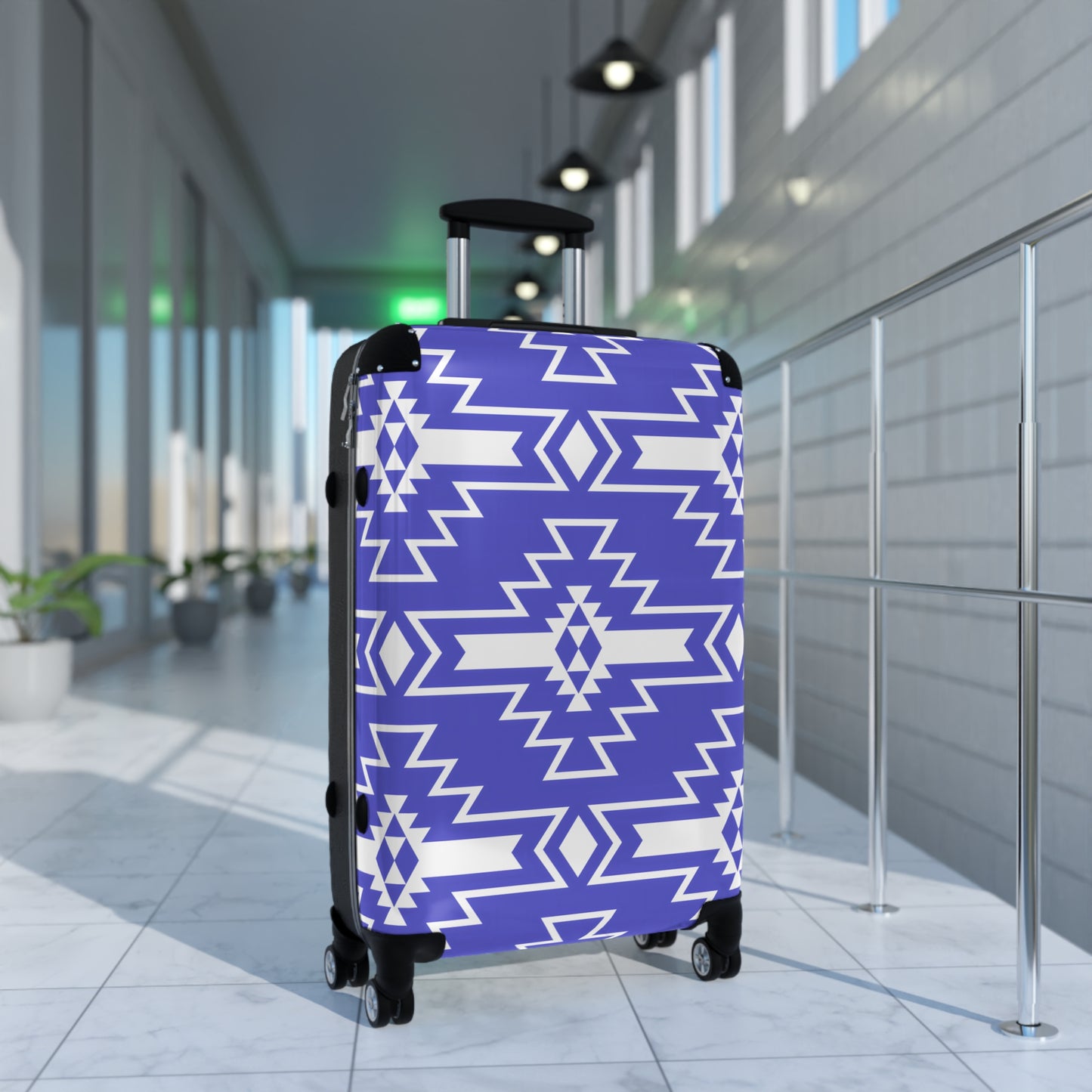 Trendy Patterned Suitcase - Stylish Luggage for Travel Enthusiasts, Personalized Travel Gear, Unique Gifts, Vacation Essentials, Adventure - LOLA VEGAS ART