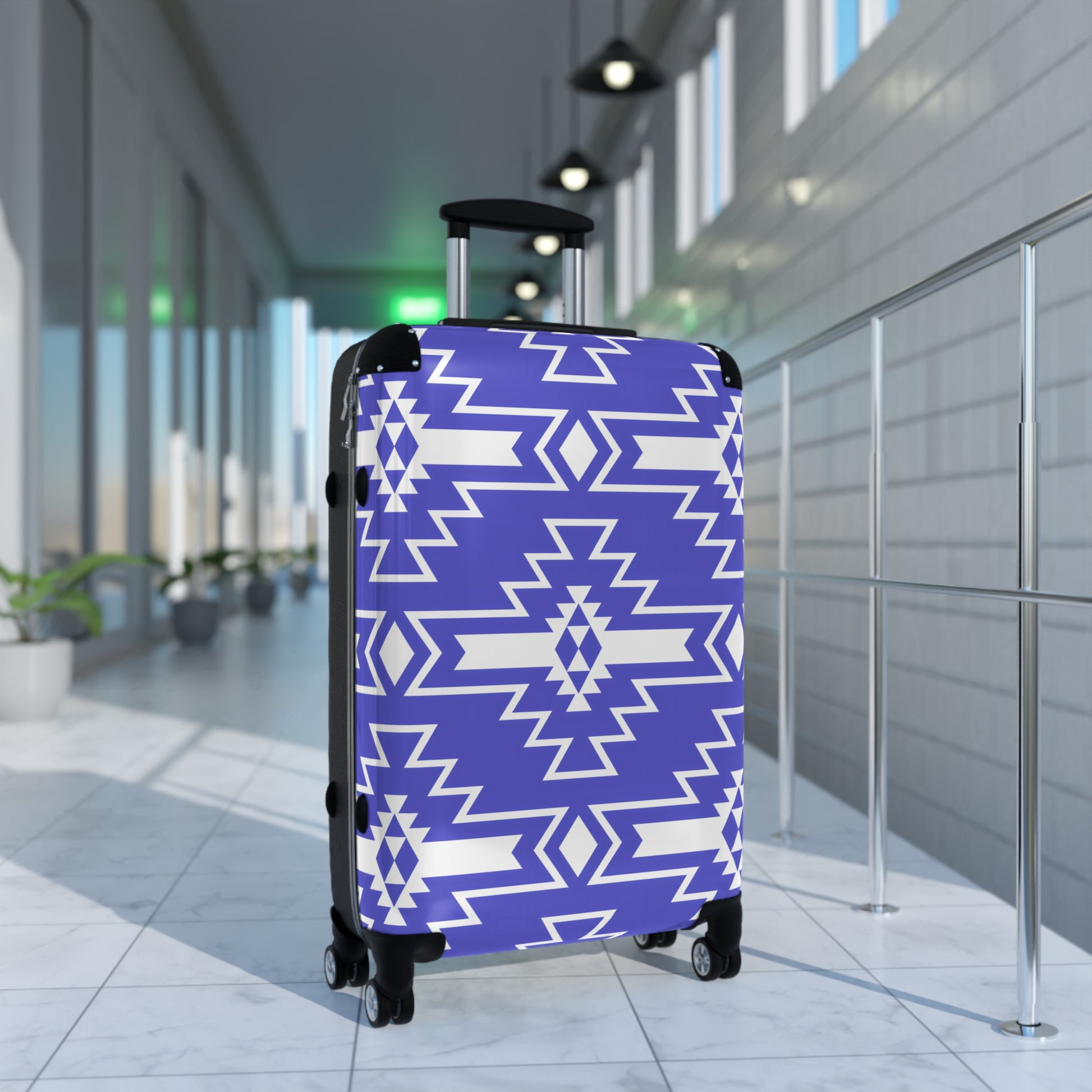 Trendy Patterned Suitcase - Stylish Luggage for Travel Enthusiasts, Personalized Travel Gear, Unique Gifts, Vacation Essentials, Adventure - LOLA VEGAS ART