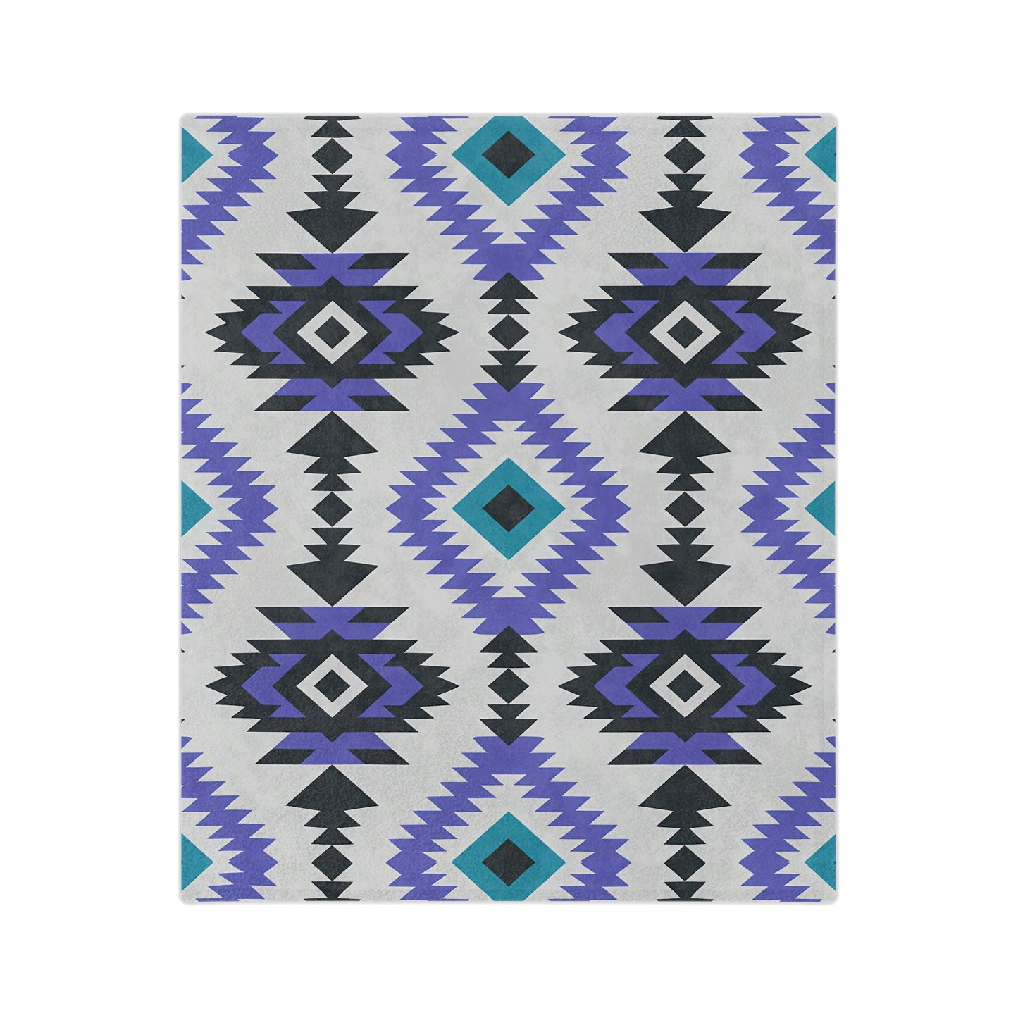 Bohemian Velveteen Microfiber Blanket, Cozy Throw, Soft Bedding, Aztec Pattern, Gift for Home, Modern Decor, Warm Blanket - LOLA VEGAS ART