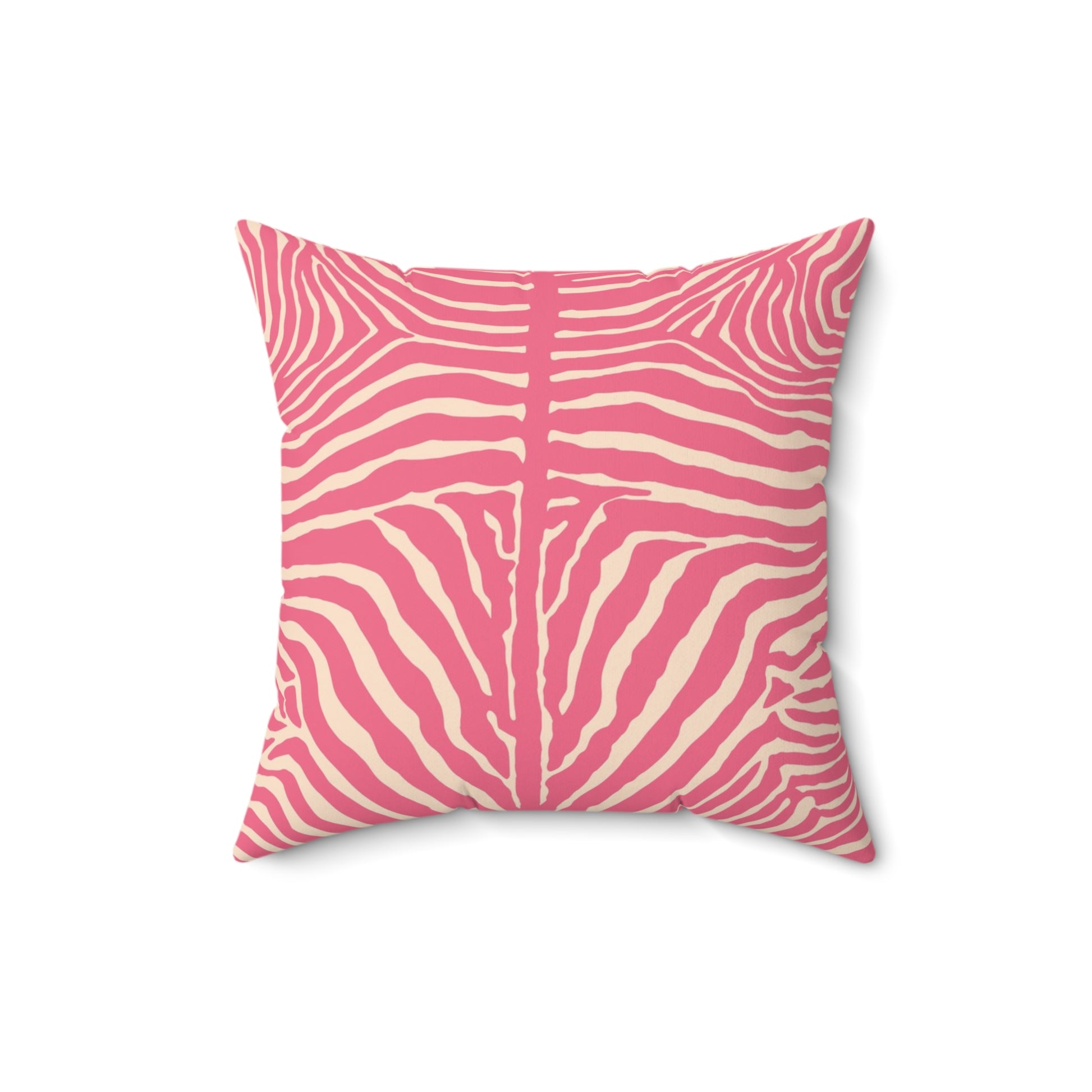 Chic Pink Zebra Print Pillow, Throw Pillow, Home Decor, Modern Bedroom Accent, Gift for Animal Lovers, Summer Vibes - LOLA VEGAS ART