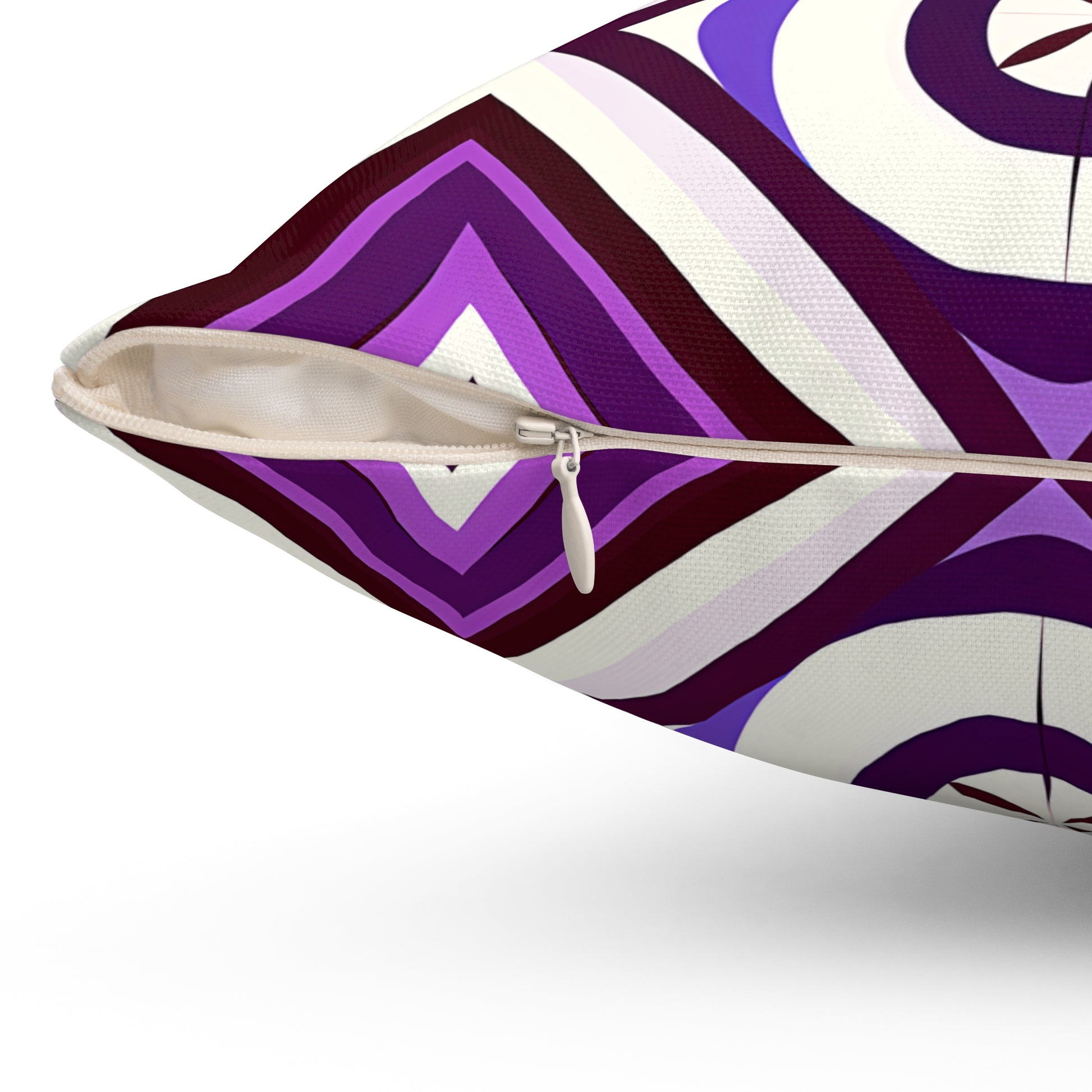 Geometric Purple Throw Pillow, Modern Home Decor, Decorative Pillow for Couch, Accent Pillow, Unique Gift, Cozy Living Room Accessory - LOLA VEGAS ART