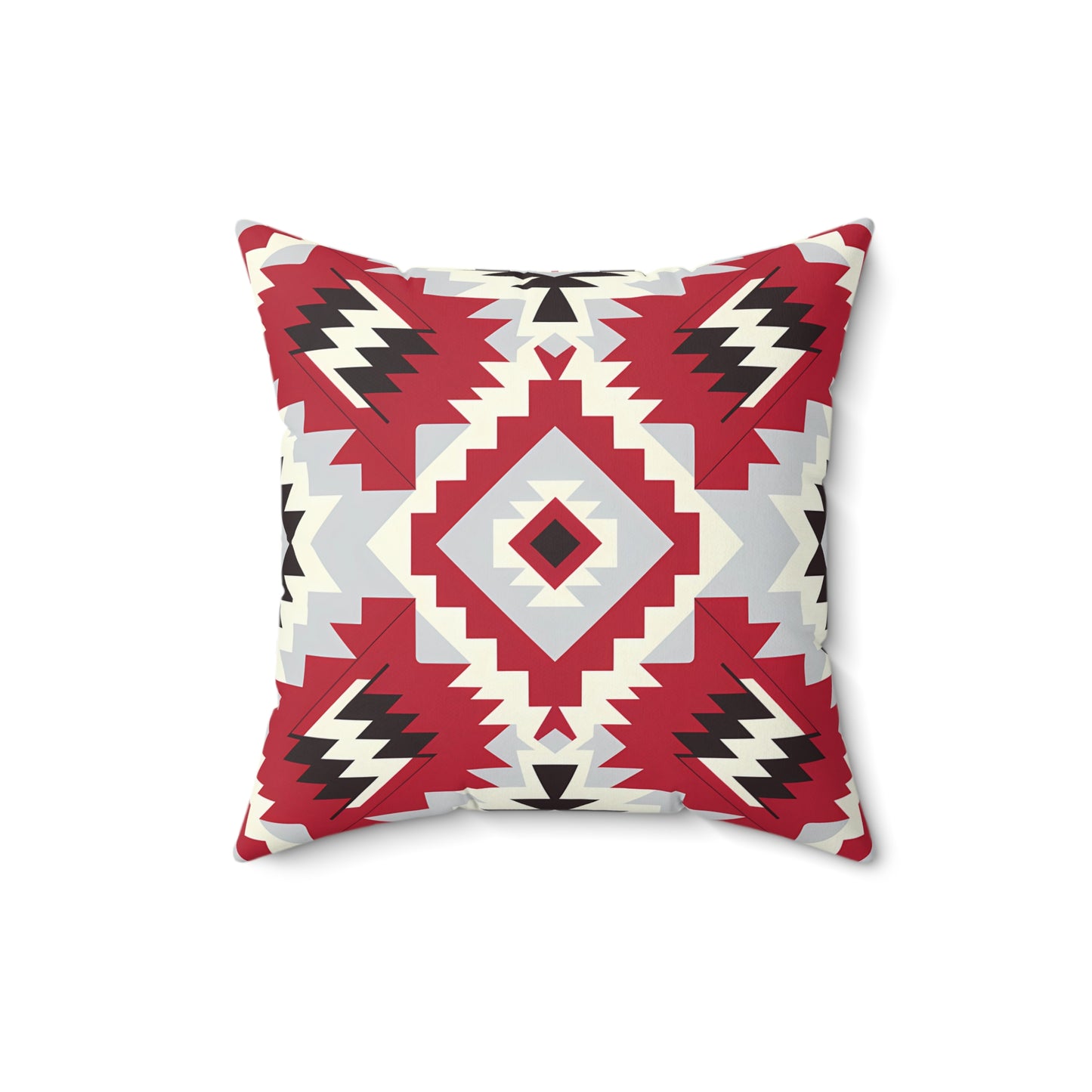 Tribal Print Decorative Pillow | Cozy Home Accent | Boho Style Cushion | Gift for Housewarming | Native American Design, Throw Pillow, - LOLA VEGAS ART