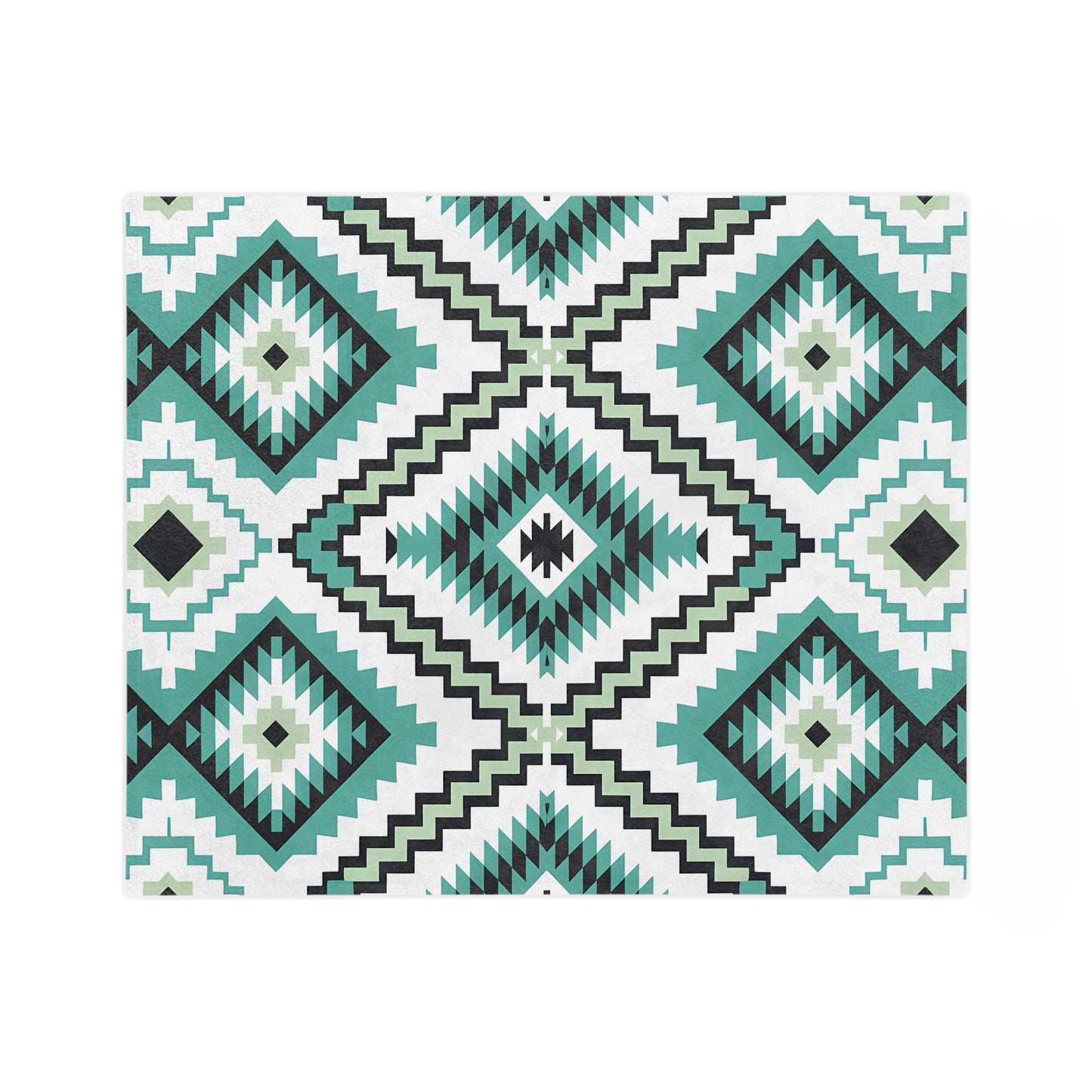 Cozy Geometric Velveteen Microfiber Blanket, Soft Throw for Home Decor, Perfect Gift for Friends, Cozy Night In, Modern Boho Style - LOLA VEGAS ART