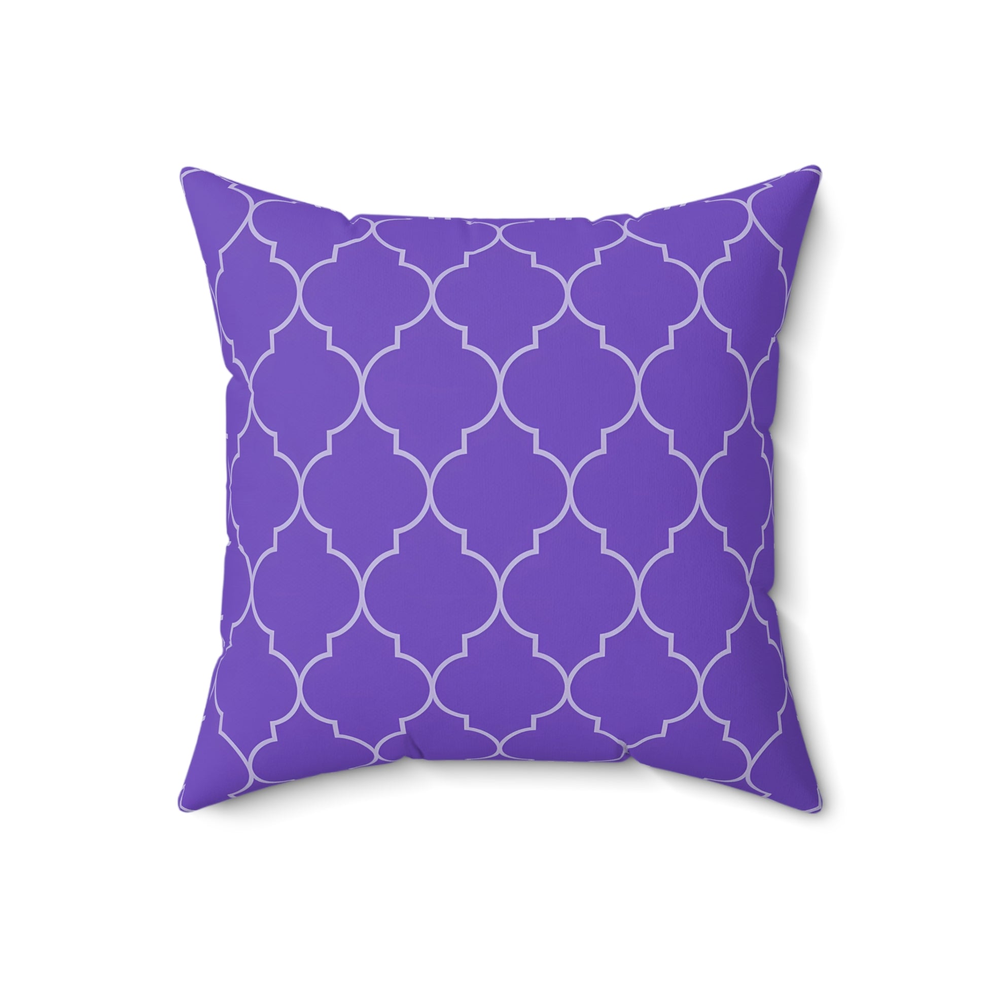 Purple Moroccan Pattern Pillow for Stylish Home Decor, Throw Pillow, Accent Cushion, Living Room Decor, Bedroom Pillow, Moroccan Quatrefoil - LOLA VEGAS ART
