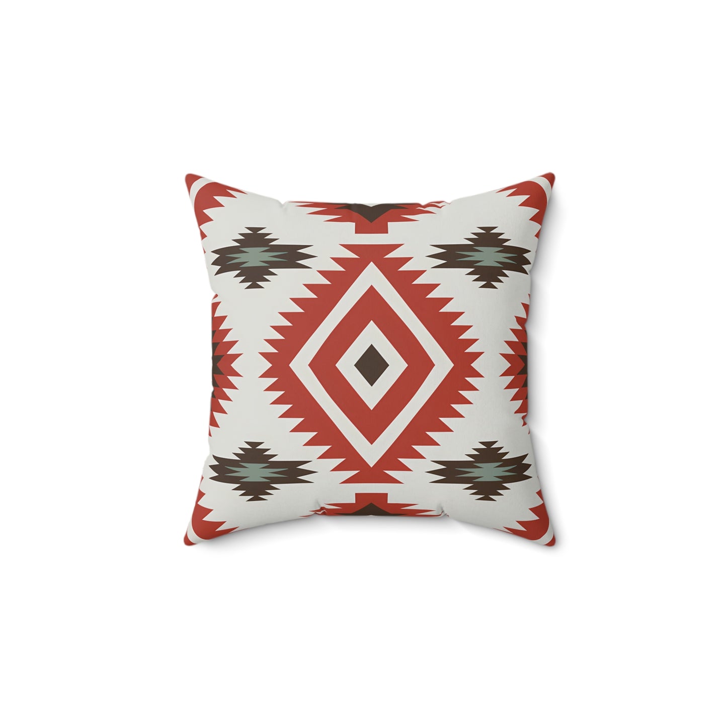 Boho Chic Spun Polyester Square Pillow, Southwest Decor, Tribal Pattern Accent Cushion, Home Cozy Throw Pillow, Gift for Housewarming - LOLA VEGAS ART