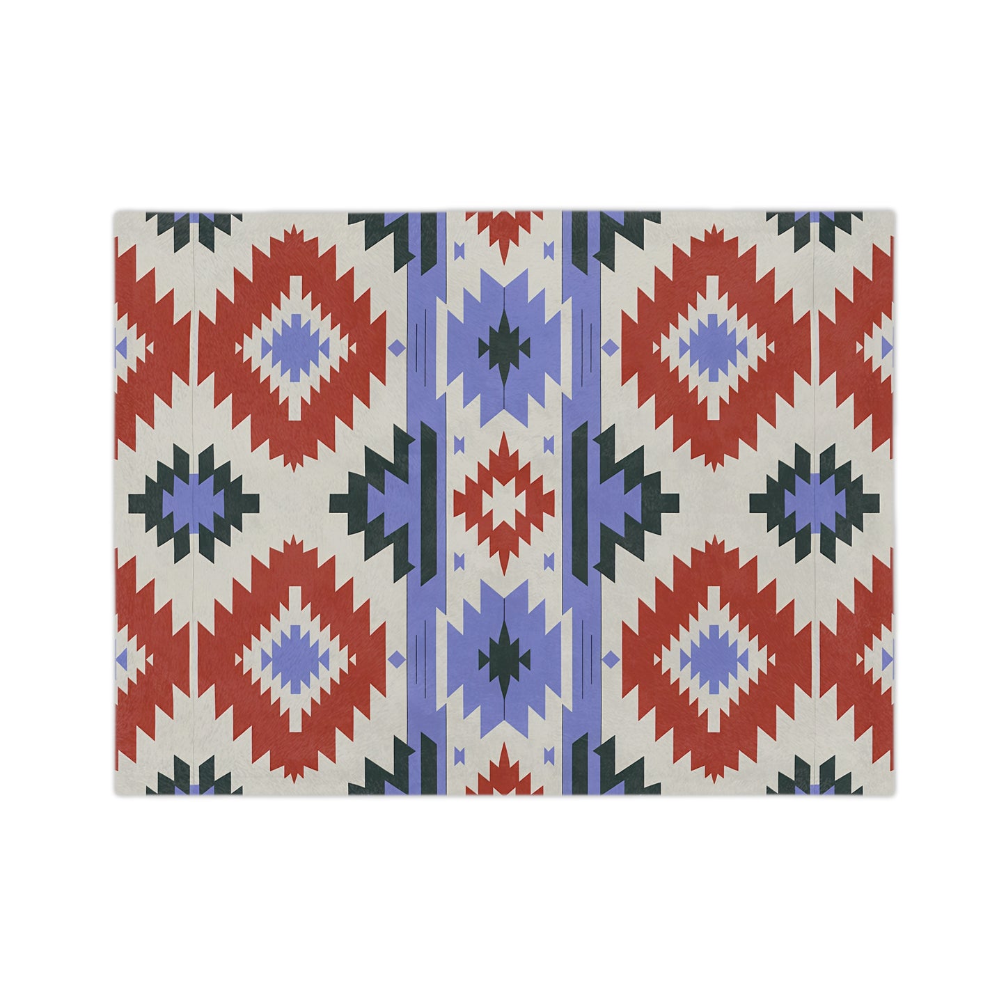 Cozy Southwestern Velveteen Microfiber Blanket, Soft Throw for Home Decor, Gift for Winter, Camping, and Outdoor Leisure, Southwest Pattern - LOLA VEGAS ART