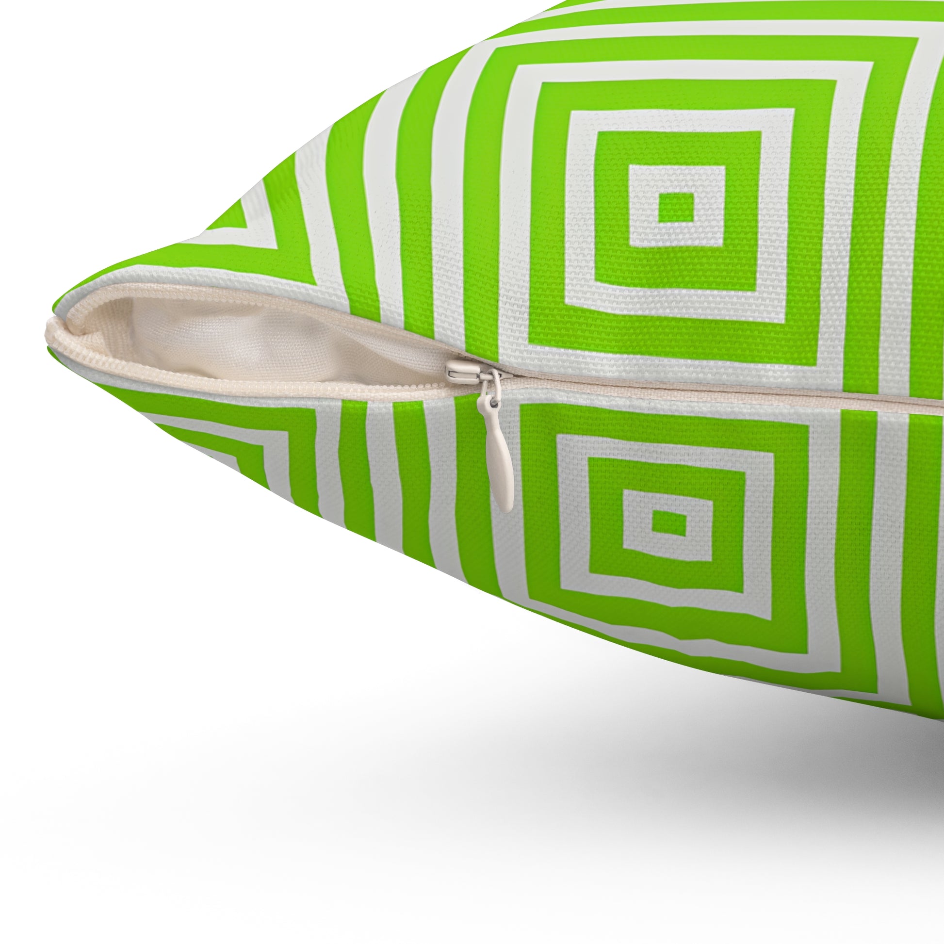 Bright Geometric Square Throw Pillow, Modern Home Decor, Couch Accent Cushion, Gift for Friends, Spring Decor - LOLA VEGAS ART