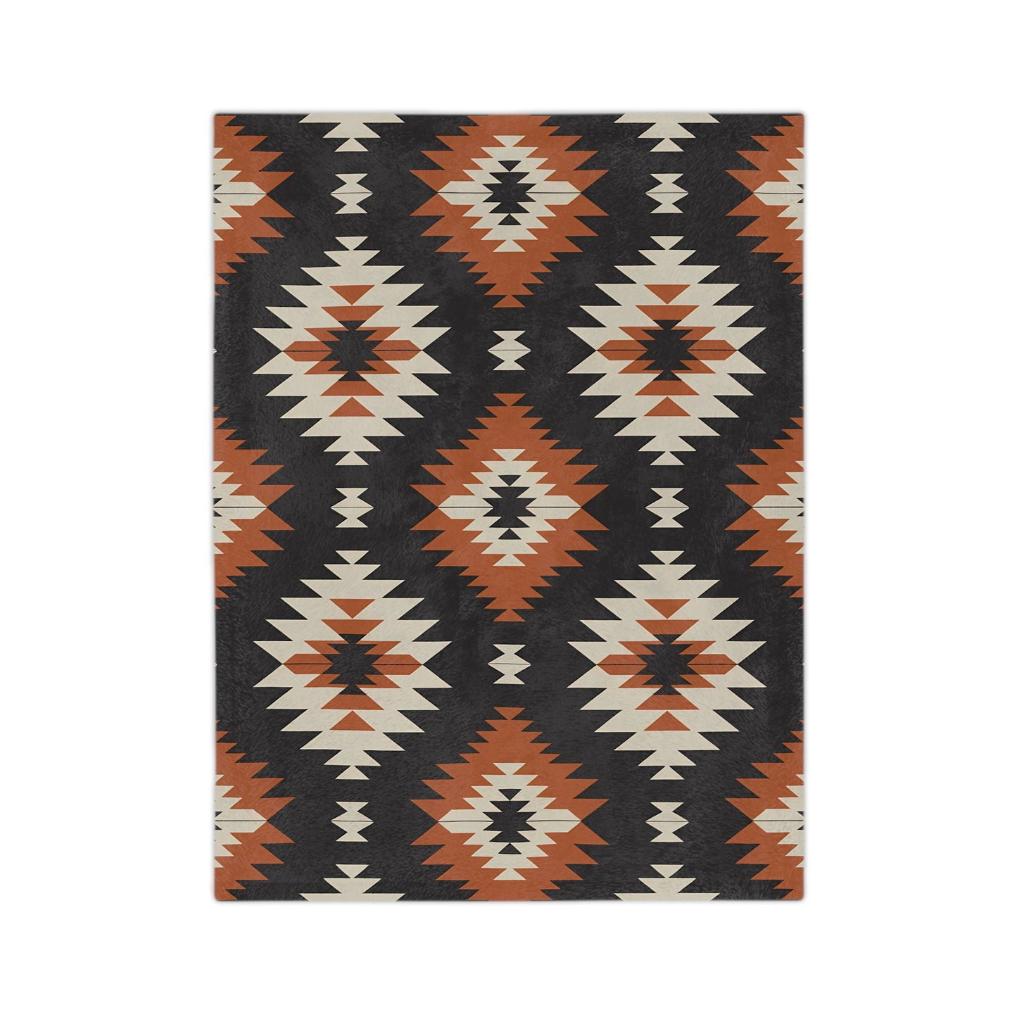 Tribal Print Velveteen Microfiber Blanket | Cozy Home Decor, Native American Inspired Gift, Boho Throw, Wedding Gift, Warm Soft Blanket - LOLA VEGAS ART