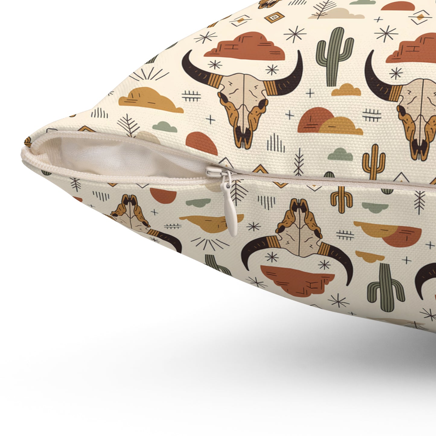 Desert Adventure Pillow - Cozy Square Cushion with Cactus, Perfect for Home Decor, Unique Gift for Nature Lovers, Southwest Style - LOLA VEGAS ART