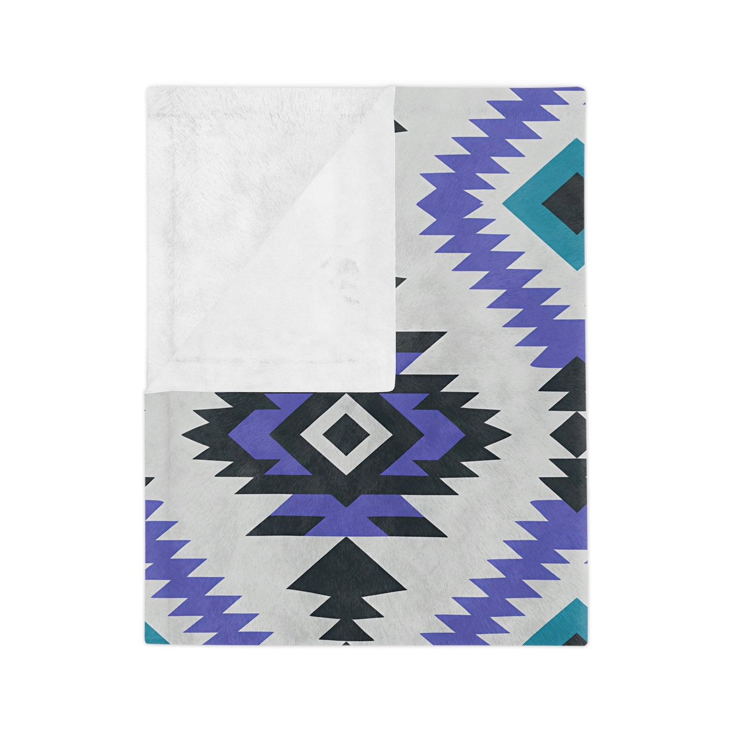 Bohemian Velveteen Microfiber Blanket, Cozy Throw, Soft Bedding, Aztec Pattern, Gift for Home, Modern Decor, Warm Blanket - LOLA VEGAS ART