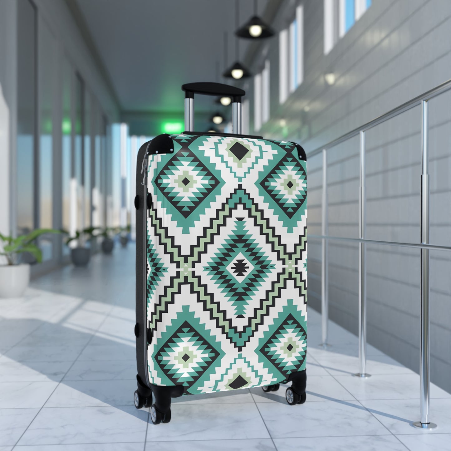 Trendy Patterned Suitcase - Stylish Luggage for Travel Lovers, Unique Carry-On, Gift for Travelers, Summer Trip Essentials, Eye-Catching - LOLA VEGAS ART