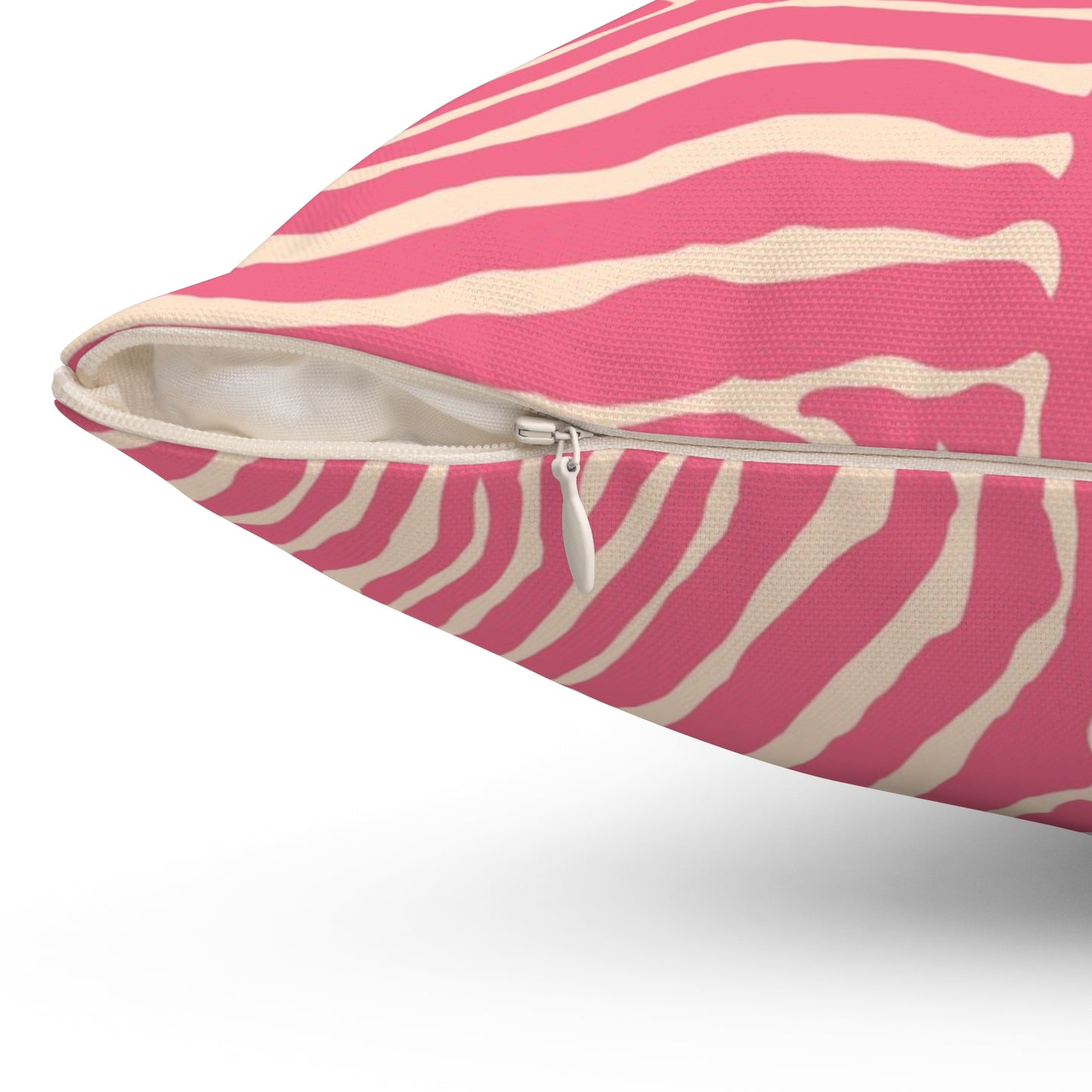Chic Pink Zebra Print Pillow, Throw Pillow, Home Decor, Modern Bedroom Accent, Gift for Animal Lovers, Summer Vibes