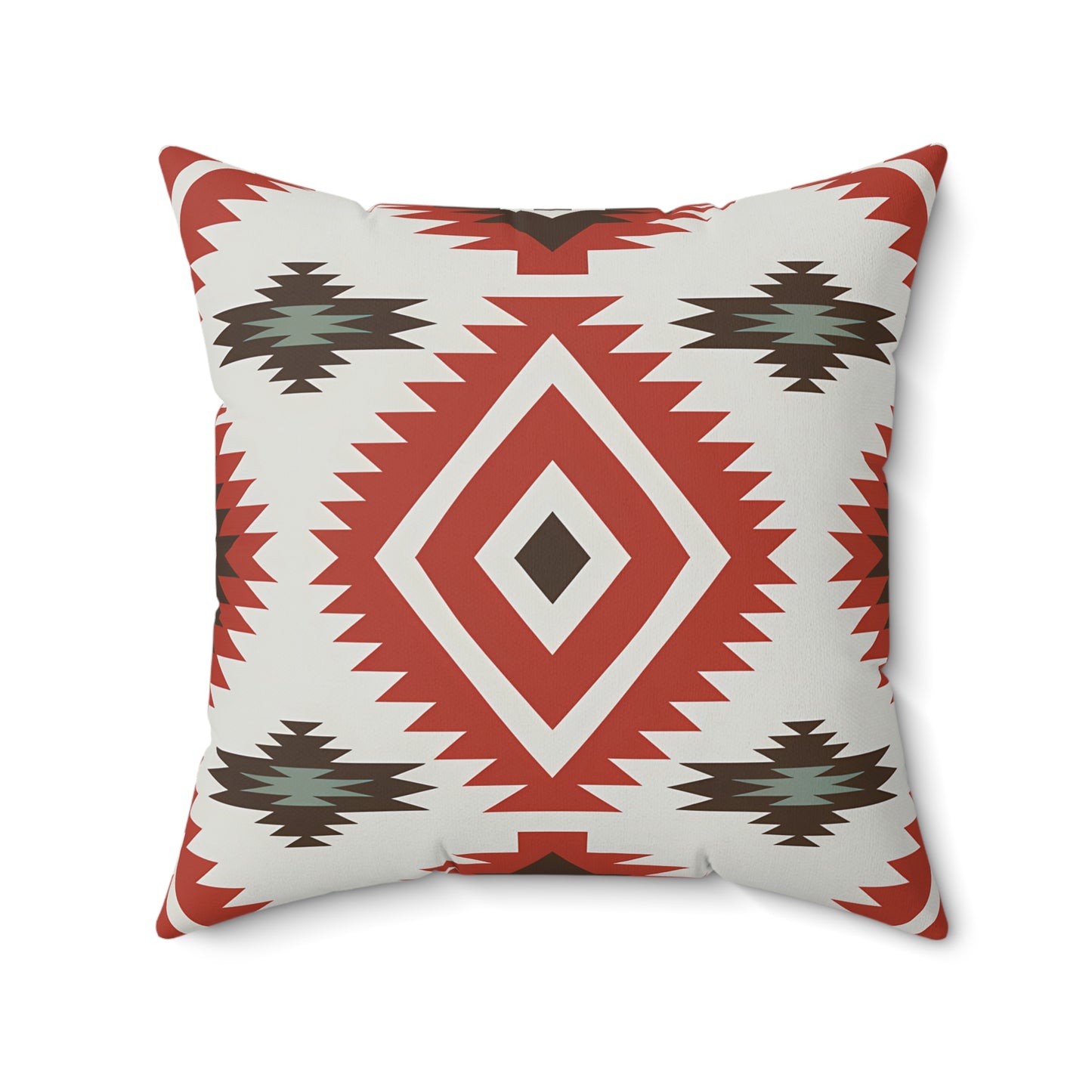 Boho Chic Spun Polyester Square Pillow, Southwest Decor, Tribal Pattern Accent Cushion, Home Cozy Throw Pillow, Gift for Housewarming - LOLA VEGAS ART