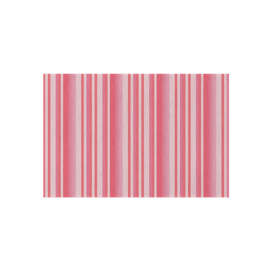 Medium Pink Light Pink Stripe Pattern Outdoor/Indoor Rug | Patio Mat, Water-Resistant Deck Rug