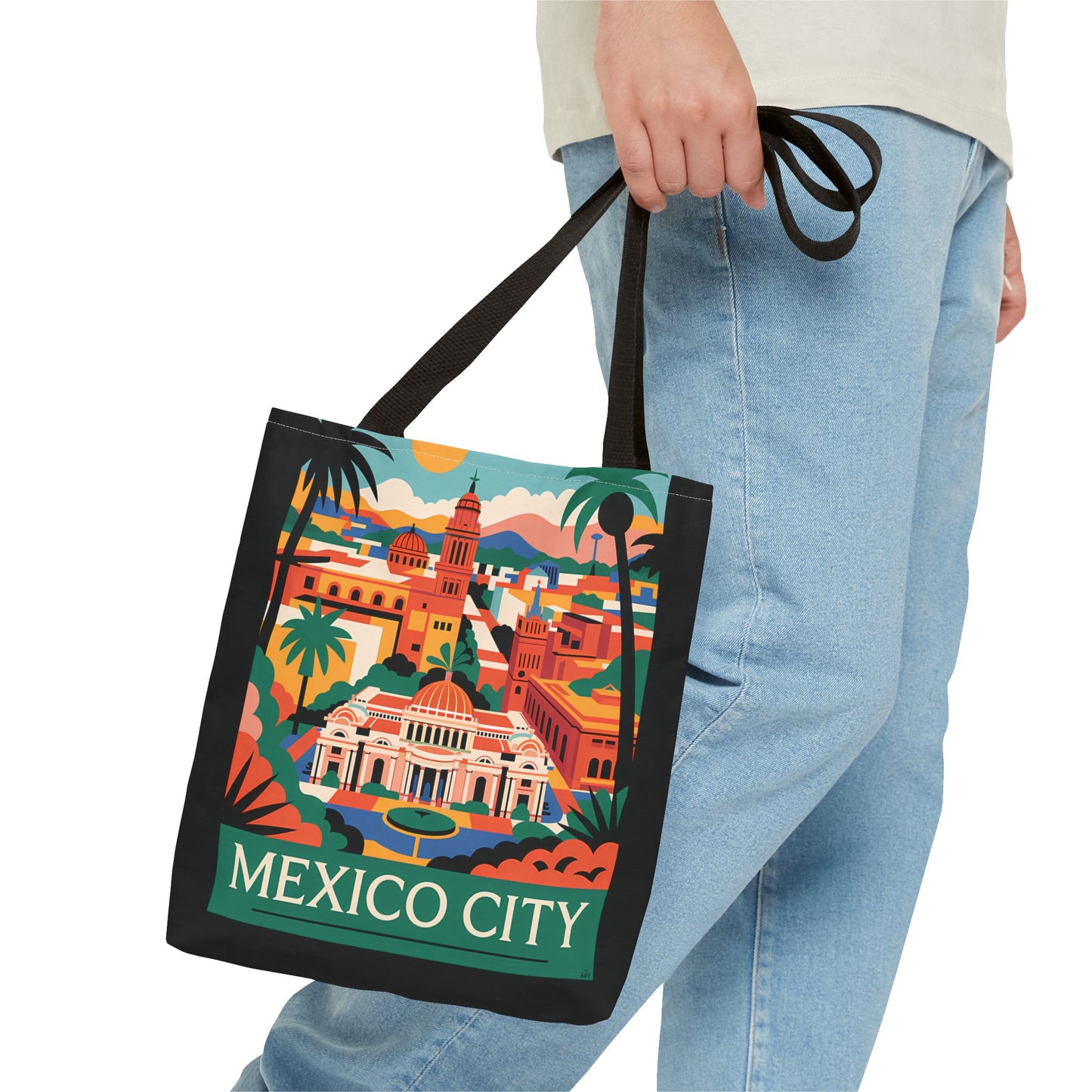 Vibrant Mexico City Tote Bag - Perfect for Travel, Beach, Shopping, Mother's Day, eco-friendly design, casual accessory - LOLA VEGAS ART