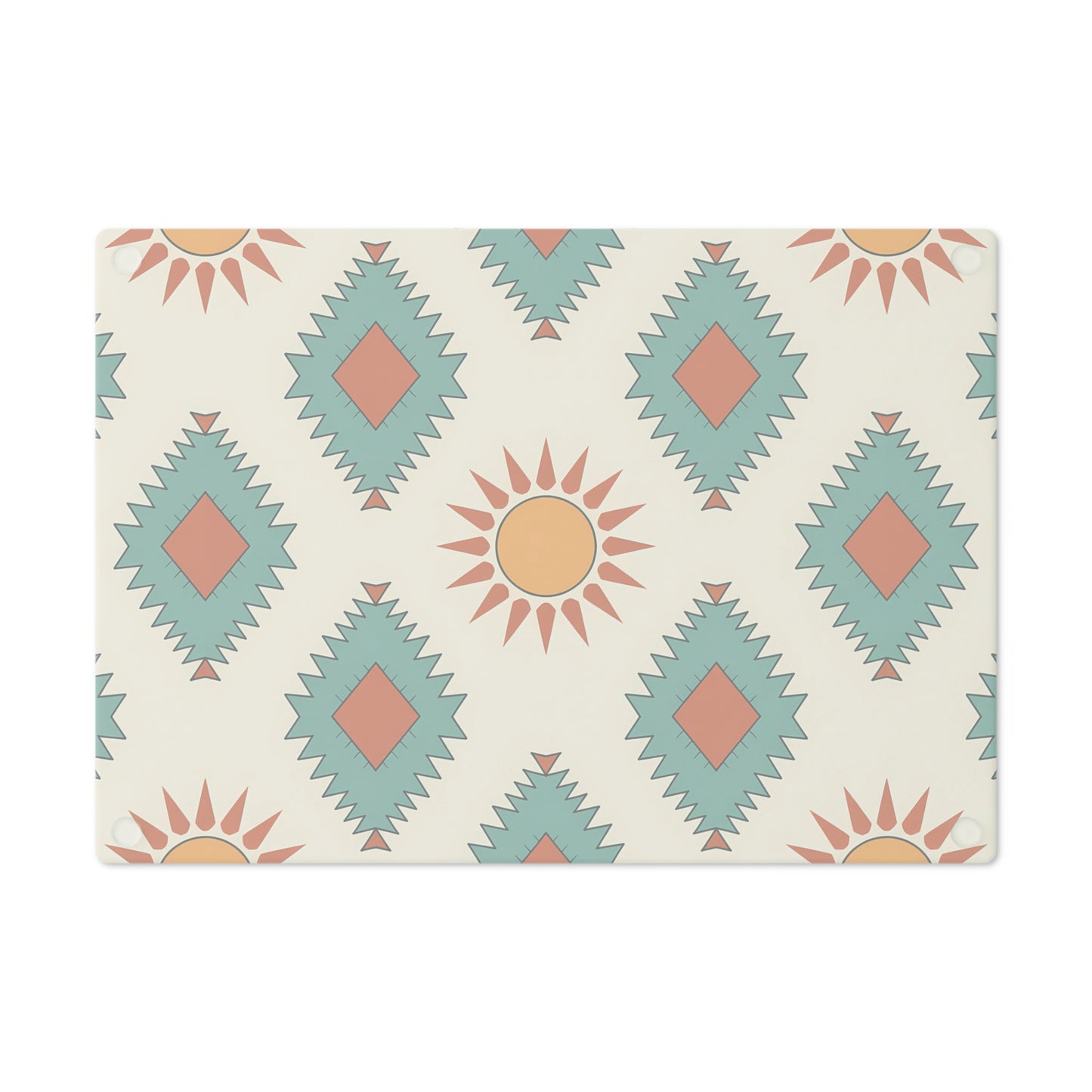 Southwestern Cutting Board with Geometric Pattern, Perfect for Entertaining, Kitchen Decor, Gift for Foodies, Housewarming, Boho Style - LOLA VEGAS ART