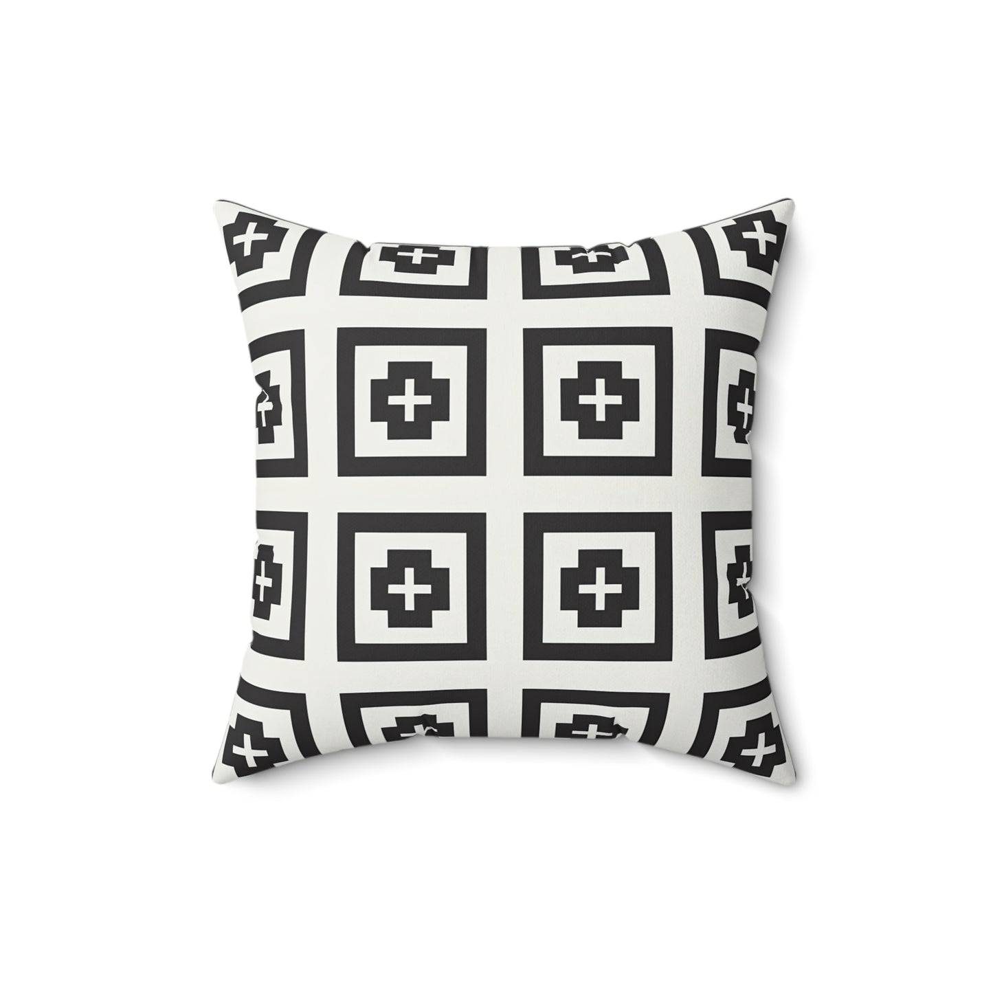 Modern Geometric Decor Pillow, Cushion for Living Room, Office, Minimalist Home Accent, Gift for Housewarming, Neutral Tones