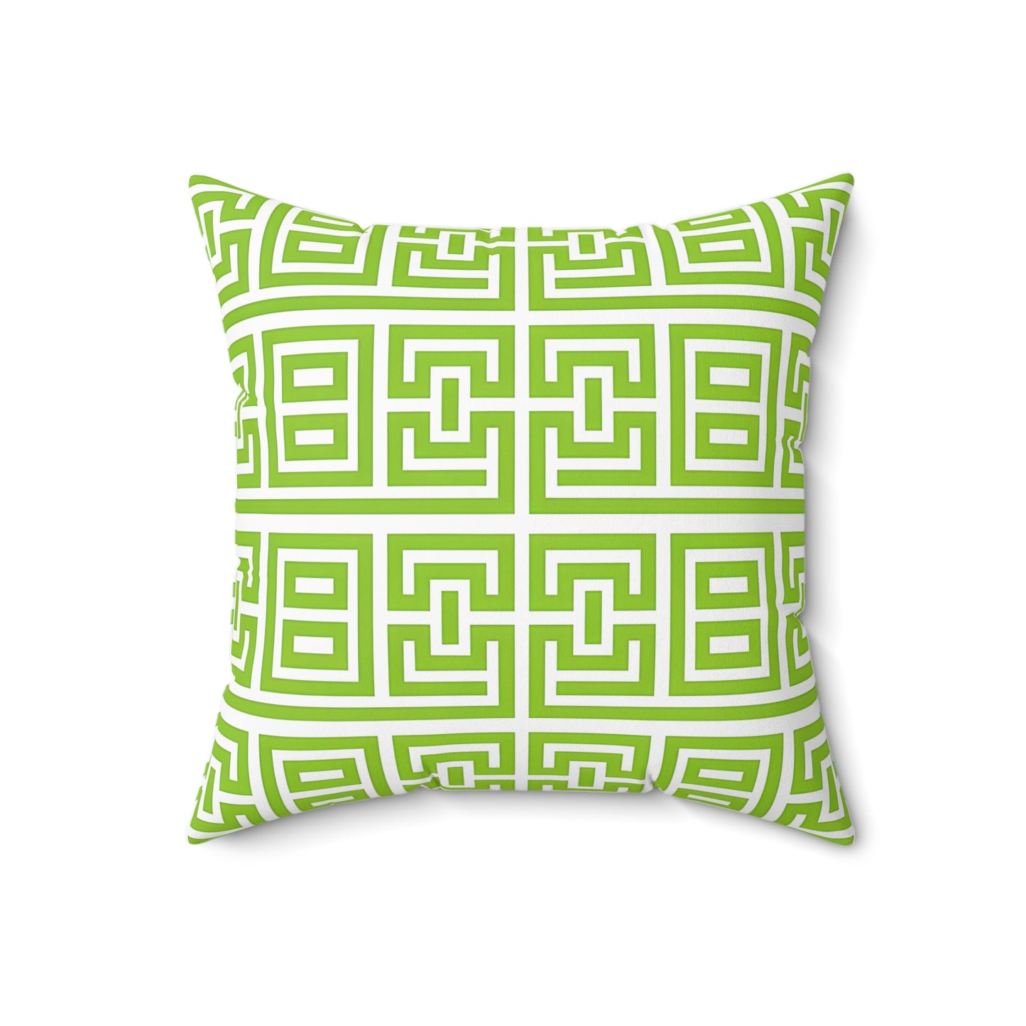 Lively Geometric Patterned Square Pillow, Stylish Accent Cushion for Home Decor, Modern Throw Pillow, Gift for Housewarming, Spring Decor