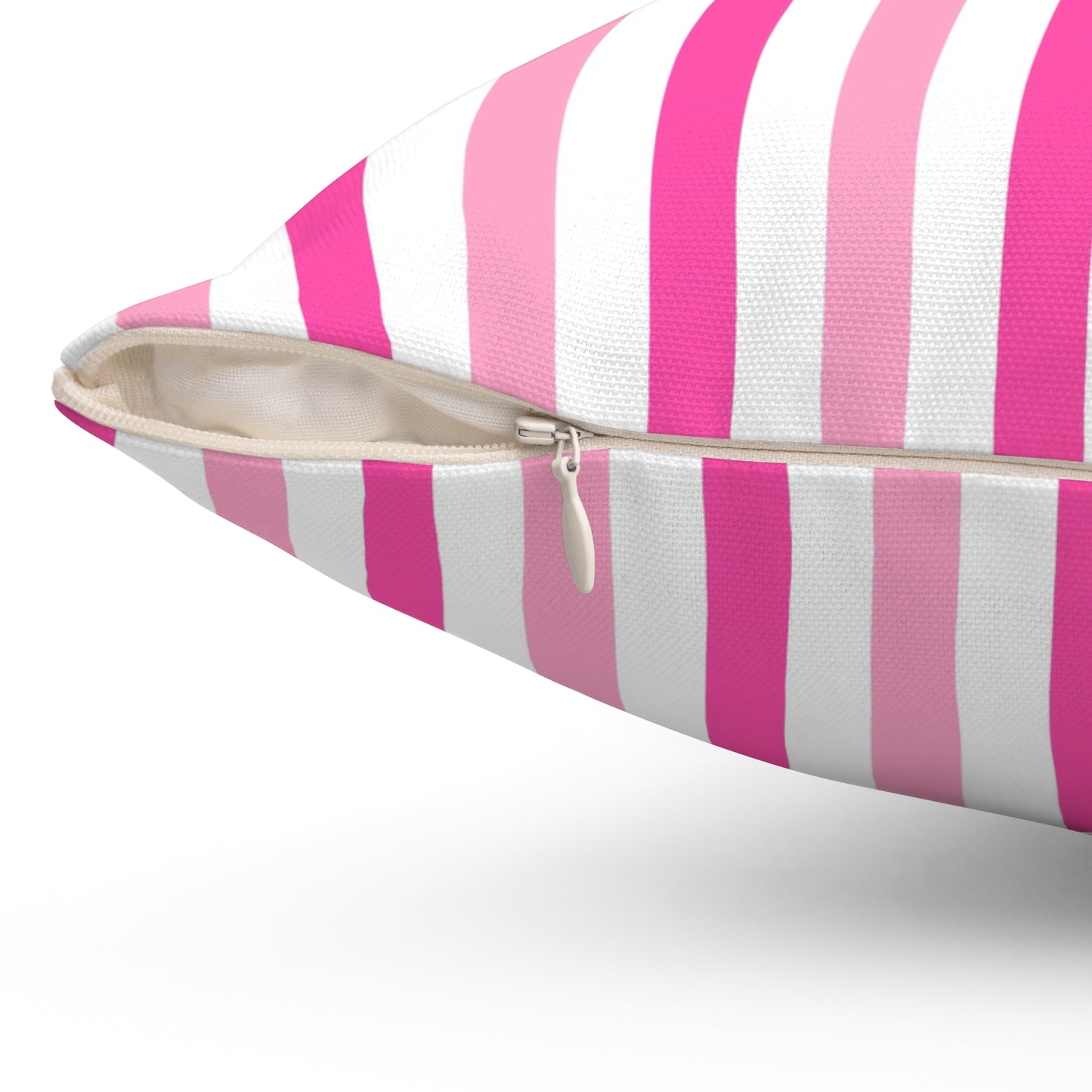 Pink Stripe Decorative Pillow, Living Room Cushion, Throw Pillow, Home Decor, Gift for Her, Birthday Present, Feminine Throw Pillow - LOLA VEGAS ART