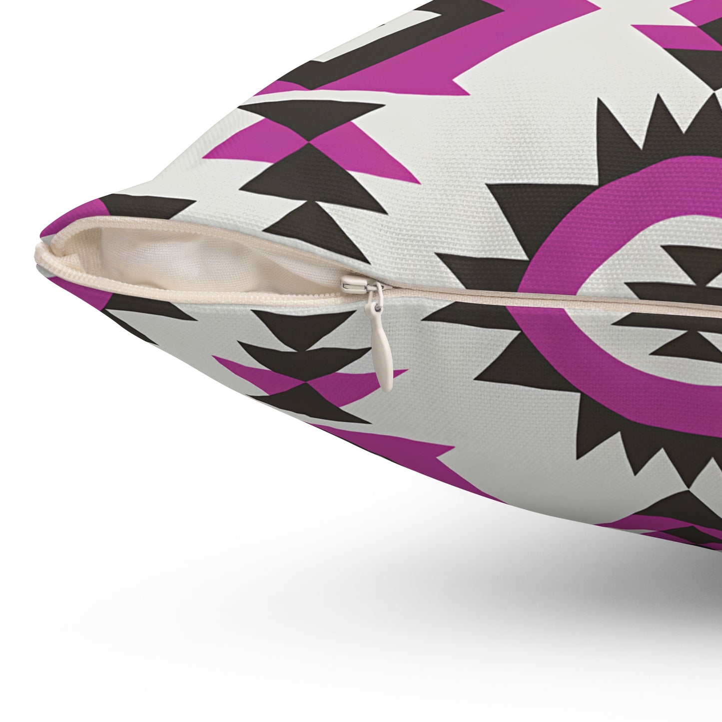 Bohemian Throw Pillow with Geometric Design, Decorative Cushion for Home Decor, Tribal Accent Pillow, Gift for Housewarming, Living Room - LOLA VEGAS ART