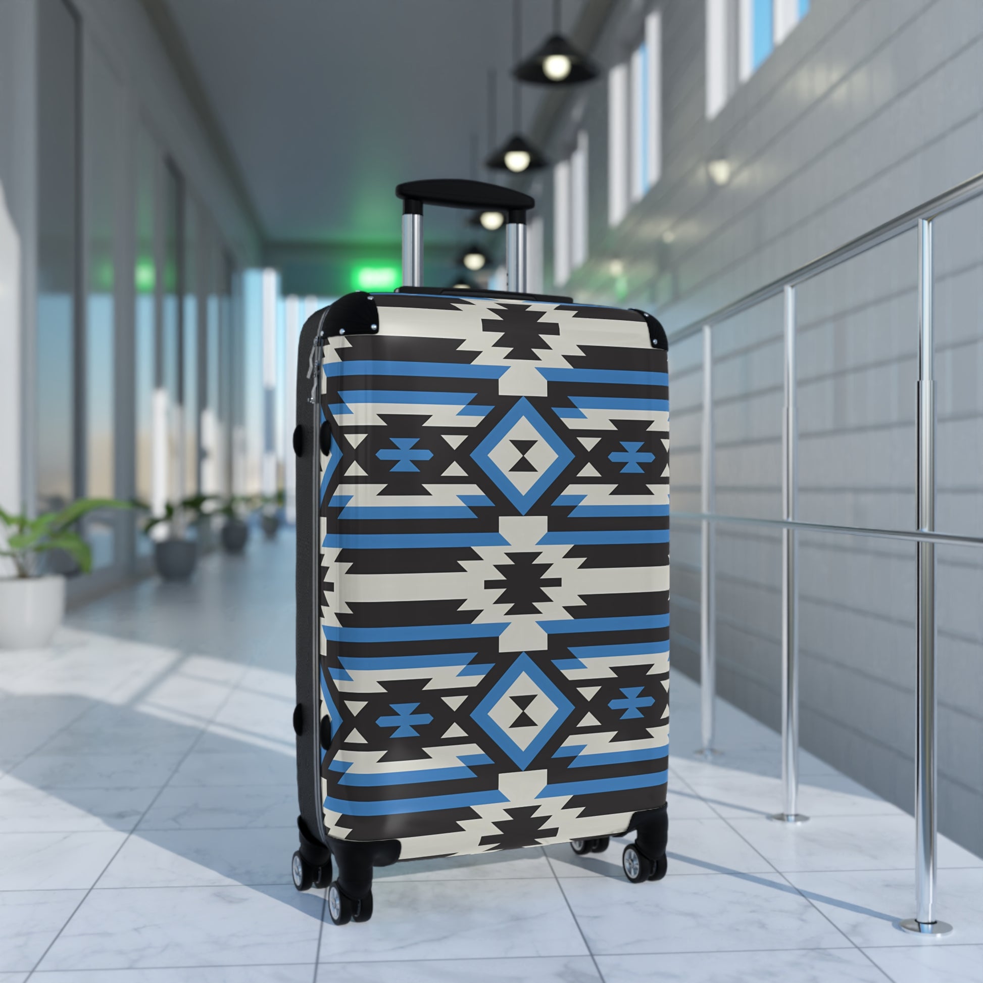 Stylish Travel Suitcase, Unique Luggage Bag, Trendy Carry-On, Personalized Travel Gear, Bohemian Design Suitcase, Southwestern Luggage - LOLA VEGAS ART