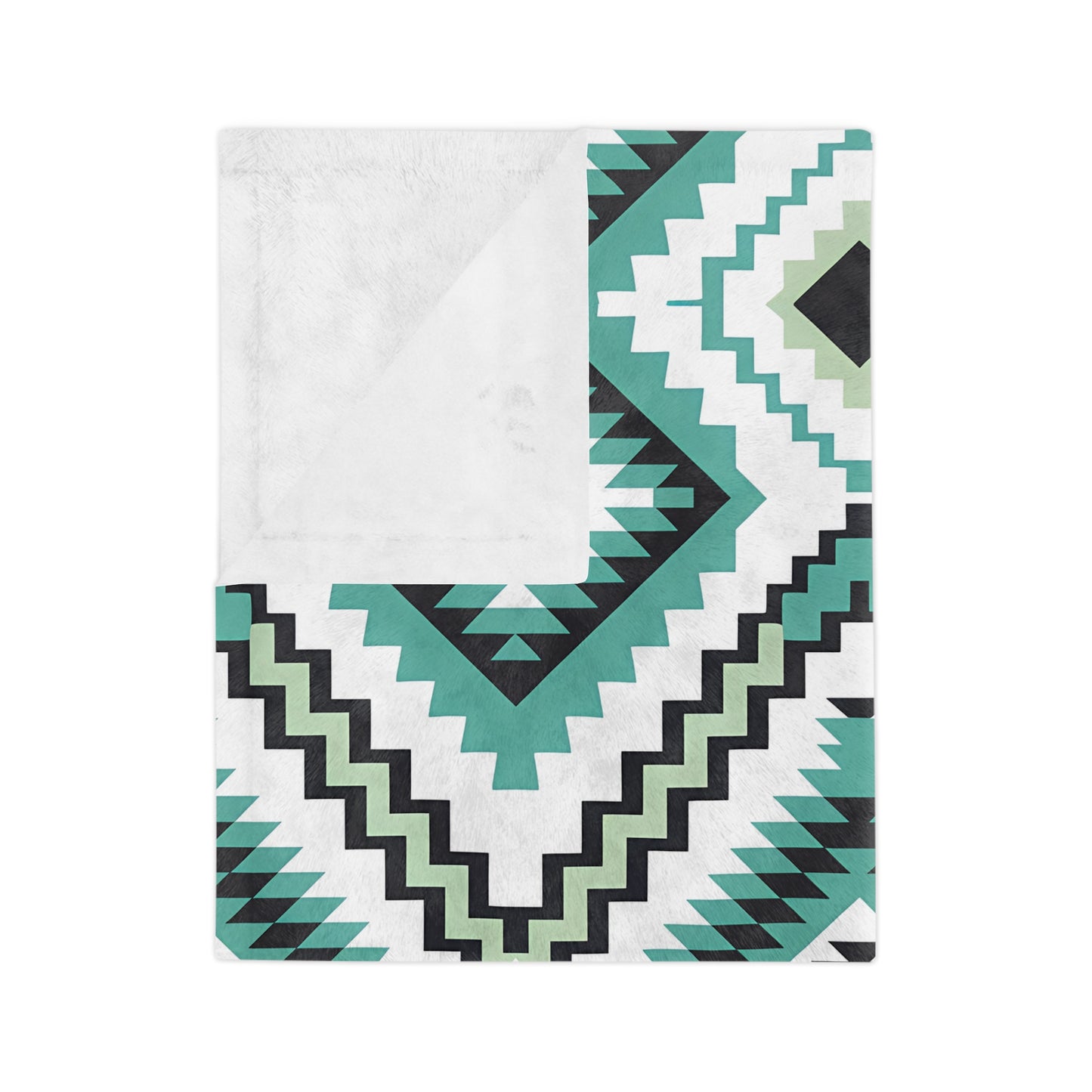 Cozy Geometric Velveteen Microfiber Blanket, Soft Throw for Home Decor, Perfect Gift for Friends, Cozy Night In, Modern Boho Style - LOLA VEGAS ART