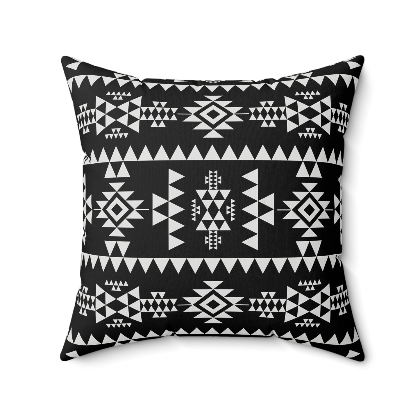 Tribal Boho Pillow Cover, Cozy Home Decor, Modern Living Room Accent, Gift Idea for Housewarming and Holidays, Black and White Throw Cushion