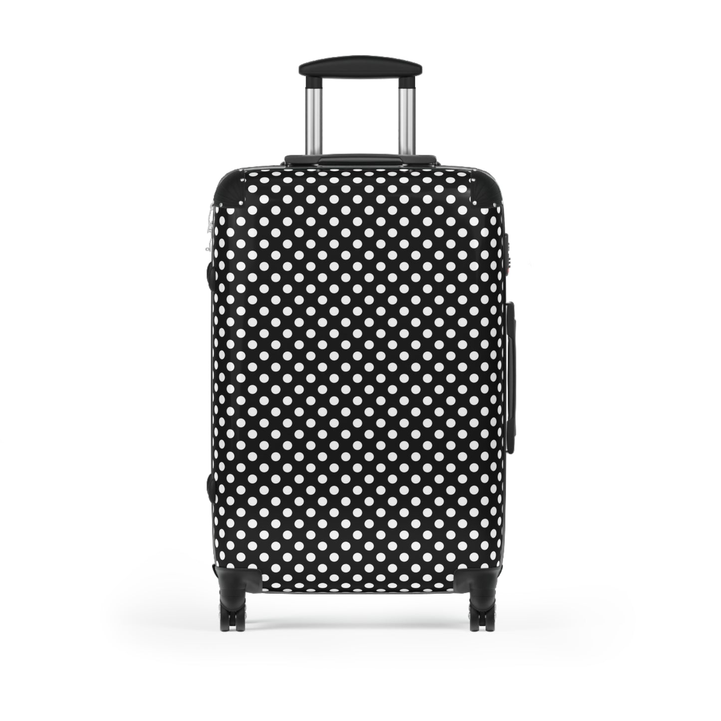 Chic Polka Dot Suitcase, Stylish Luggage for Travel, Trendy Carry-On Bag, Perfect for Vacations & Getaways, Ideal Gift for Travelers - LOLA VEGAS ART