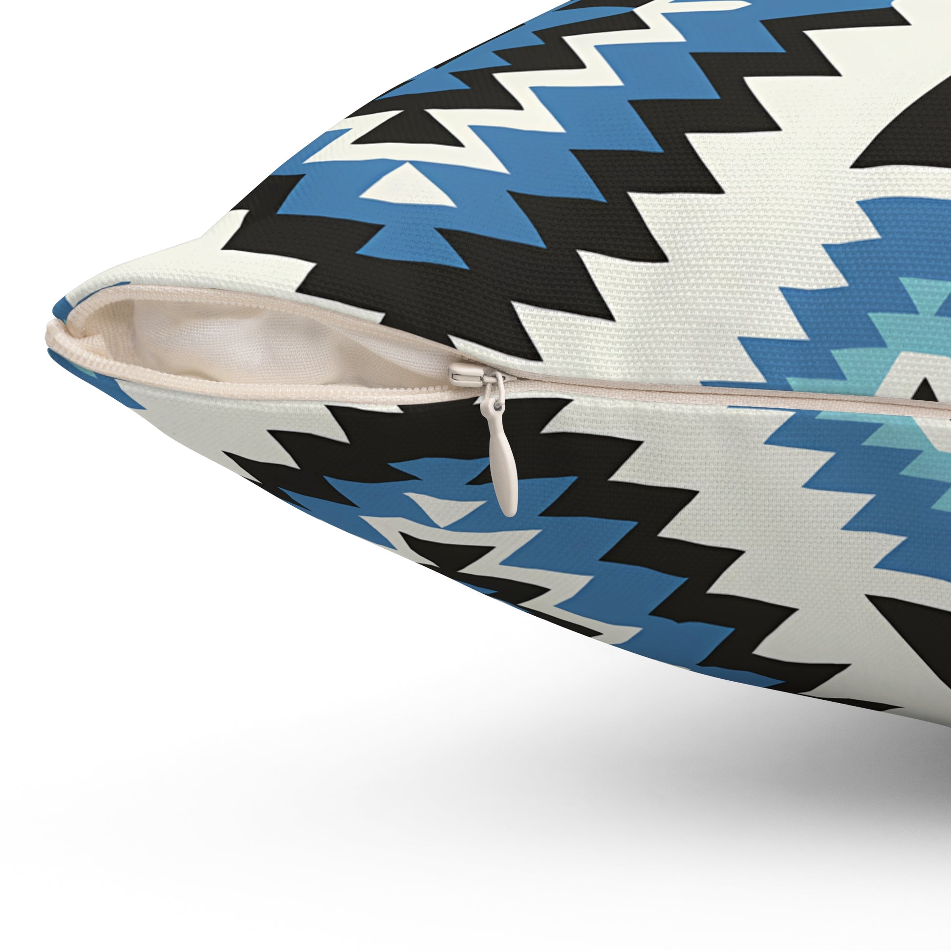 Geometric Pattern Decorative Pillow, Boho Couch Cushion, Modern Home Decor, Bohemian Accent Pillow, Tribal Print Throw Pillow - LOLA VEGAS ART