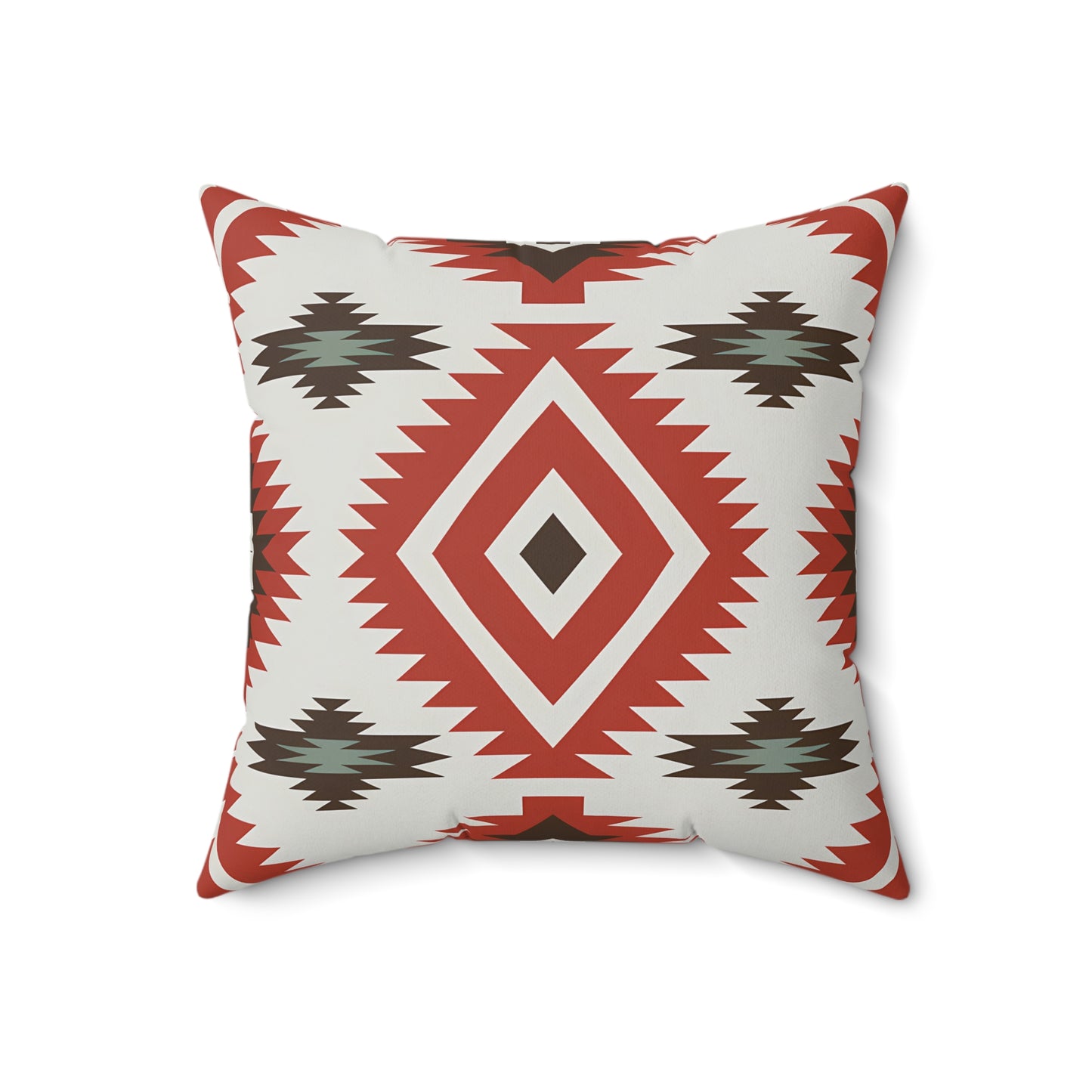 Boho Chic Spun Polyester Square Pillow, Southwest Decor, Tribal Pattern Accent Cushion, Home Cozy Throw Pillow, Gift for Housewarming - LOLA VEGAS ART