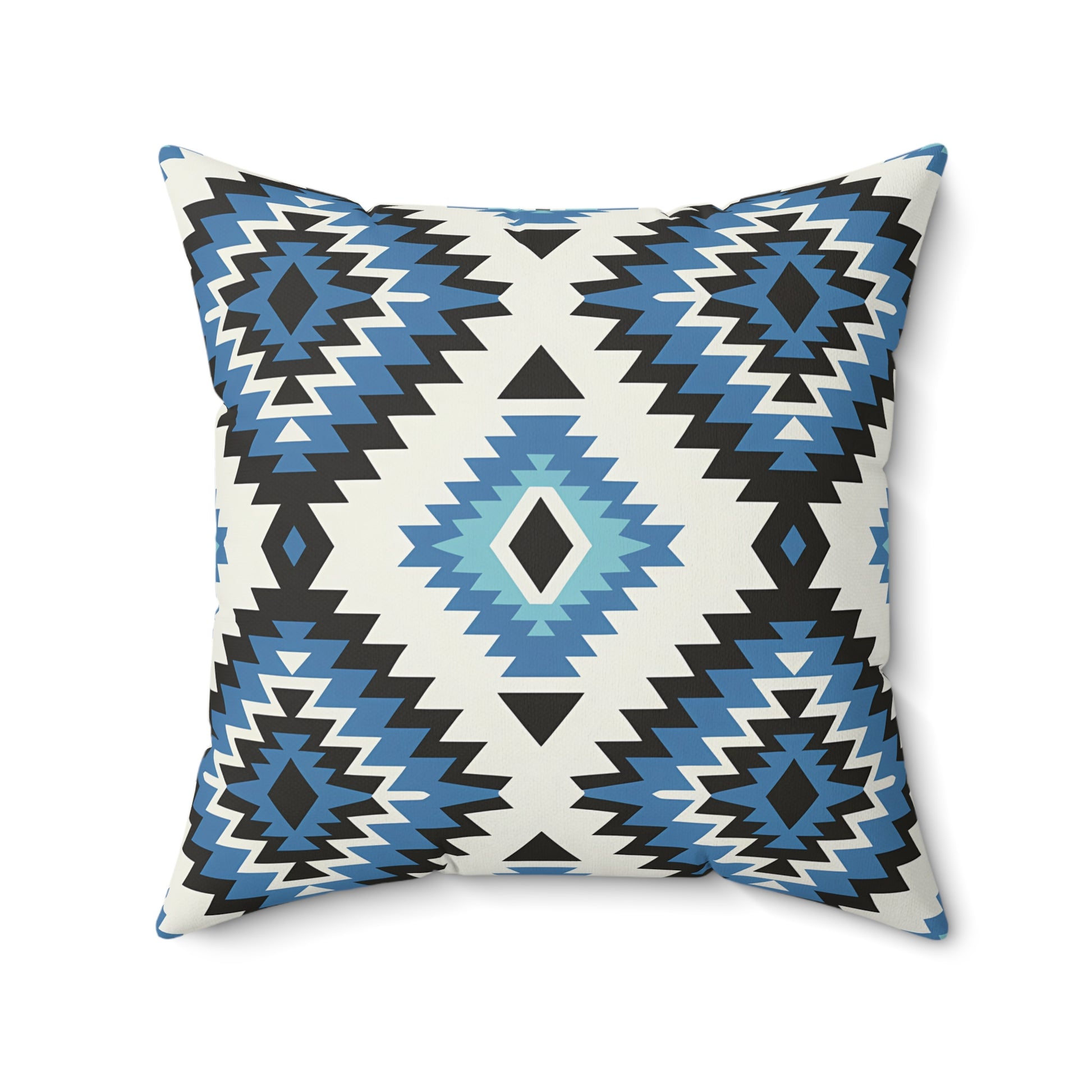 Geometric Pattern Decorative Pillow, Boho Couch Cushion, Modern Home Decor, Bohemian Accent Pillow, Tribal Print Throw Pillow - LOLA VEGAS ART