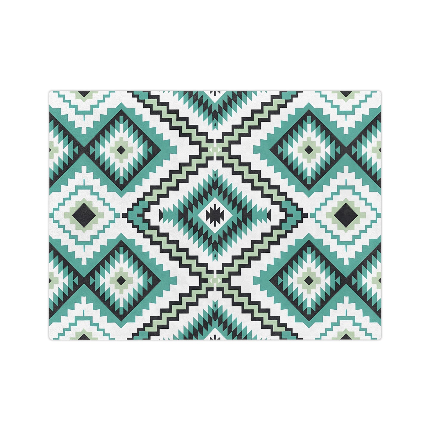 Cozy Geometric Velveteen Microfiber Blanket, Soft Throw for Home Decor, Perfect Gift for Friends, Cozy Night In, Modern Boho Style - LOLA VEGAS ART