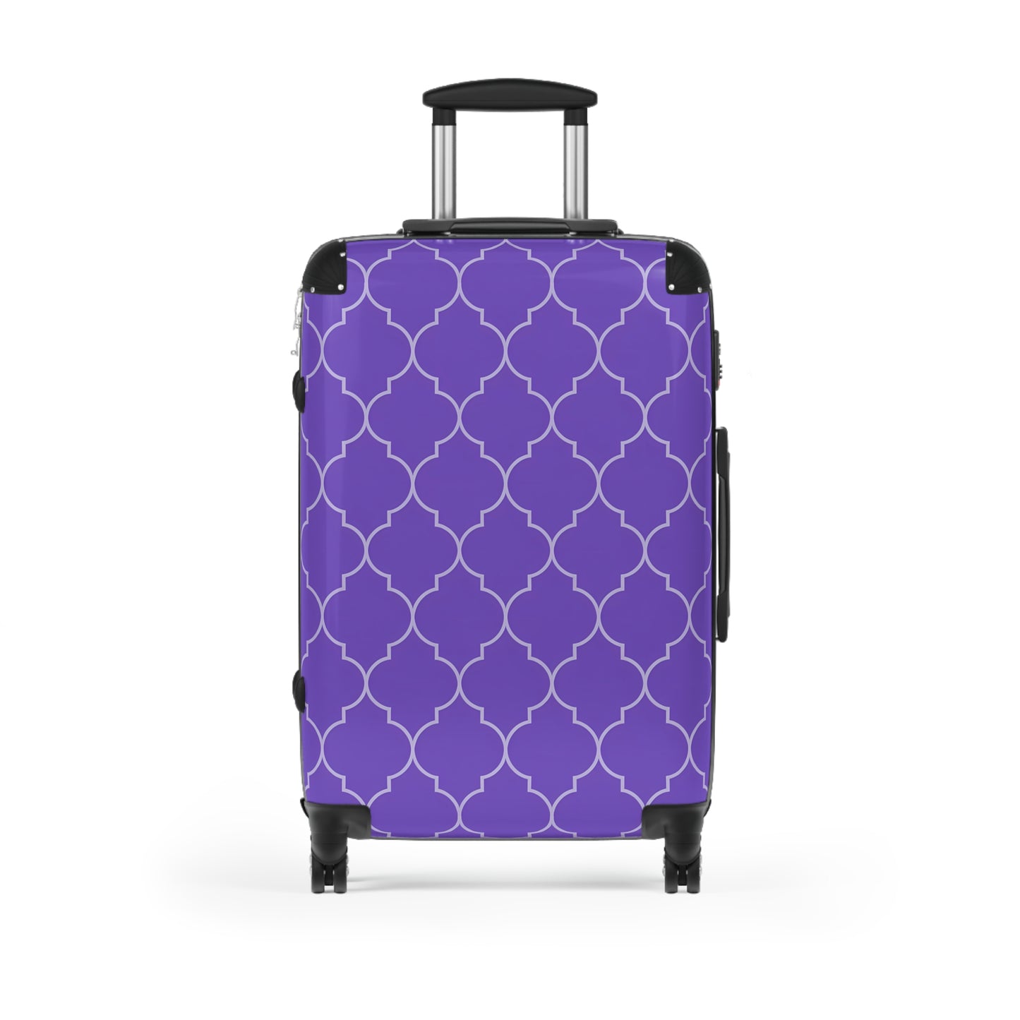 Elegant Purple Patterned Suitcase - Stylish Travel Luggage, Weekend Getaway, Travel Accessories, Vacation Essentials, Gift for Travelers - LOLA VEGAS ART