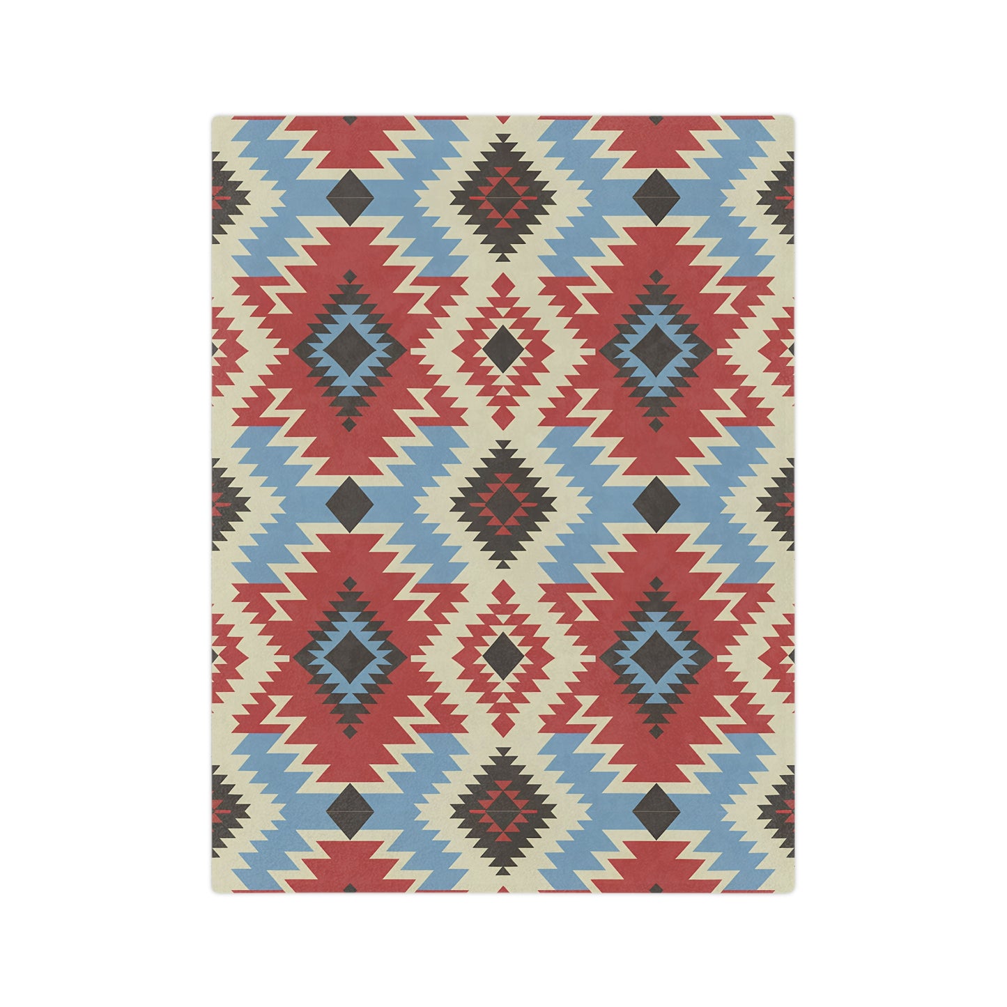 Boho Chic Velveteen Microfiber Blanket - Cozy Home Decor, Perfect for Camping, Gift for Her, Tribal Pattern, Soft Throw - LOLA VEGAS ART