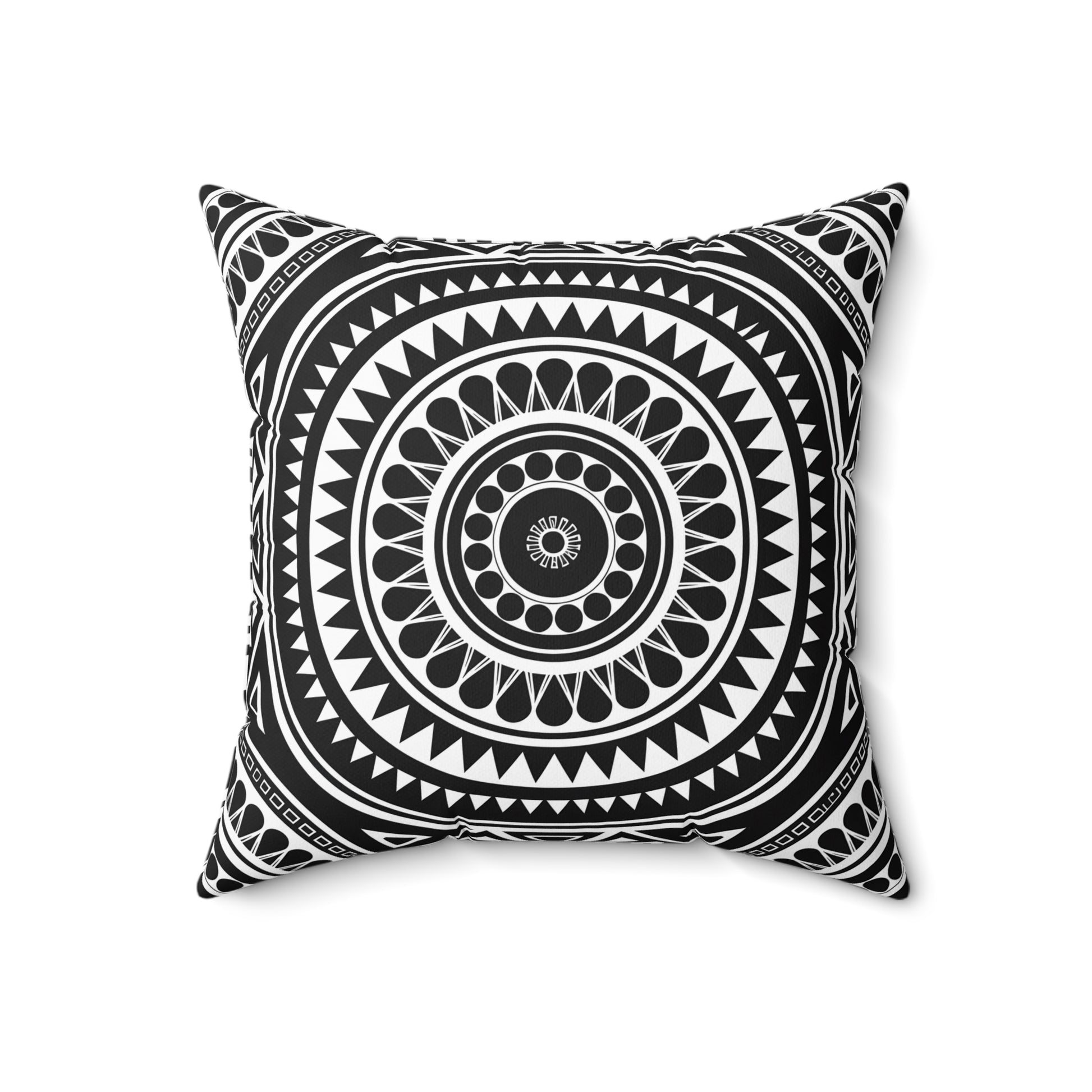 Bohemian Mandala Pillow | Modern Home Decor, Throw Pillow, Gift for Her, Cozy Living Room, Black and White Cushion - LOLA VEGAS ART