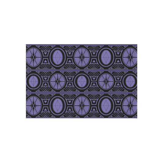 Chic Outdoor/Indoor Rug for Stylish Patios, Geometric Design, Weather-Resistant Floor Mat, Garden Rug, Boho Decor, Outdoor Living - LOLA VEGAS ART