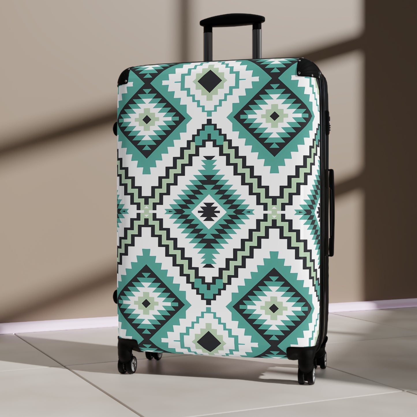 Trendy Patterned Suitcase - Stylish Luggage for Travel Lovers, Unique Carry-On, Gift for Travelers, Summer Trip Essentials, Eye-Catching - LOLA VEGAS ART