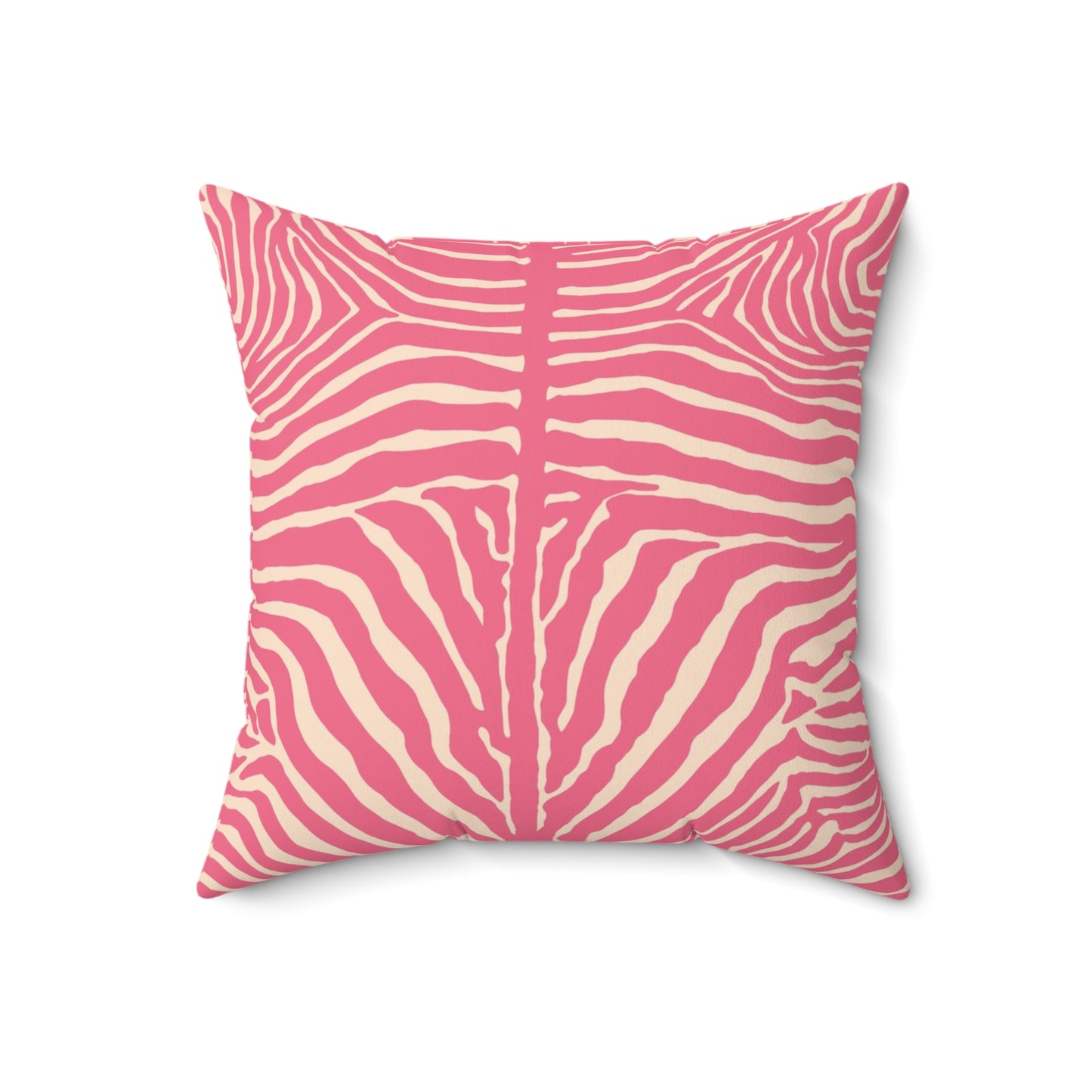 Chic Pink Zebra Print Pillow, Throw Pillow, Home Decor, Modern Bedroom Accent, Gift for Animal Lovers, Summer Vibes