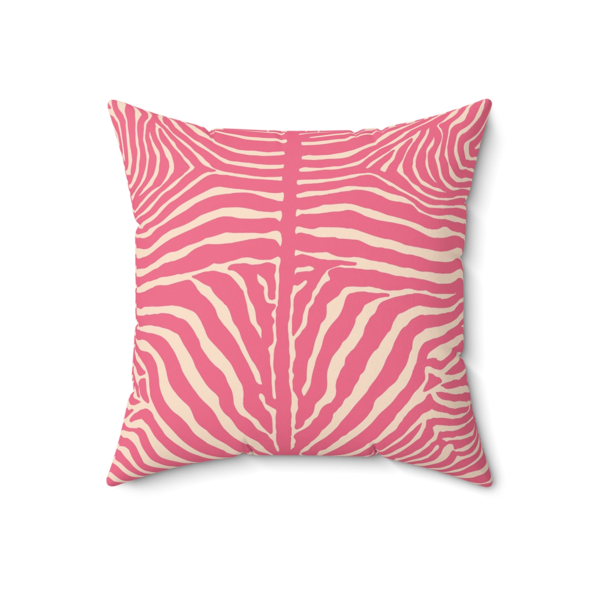 Chic Pink Zebra Print Pillow, Throw Pillow, Home Decor, Modern Bedroom Accent, Gift for Animal Lovers, Summer Vibes - LOLA VEGAS ART