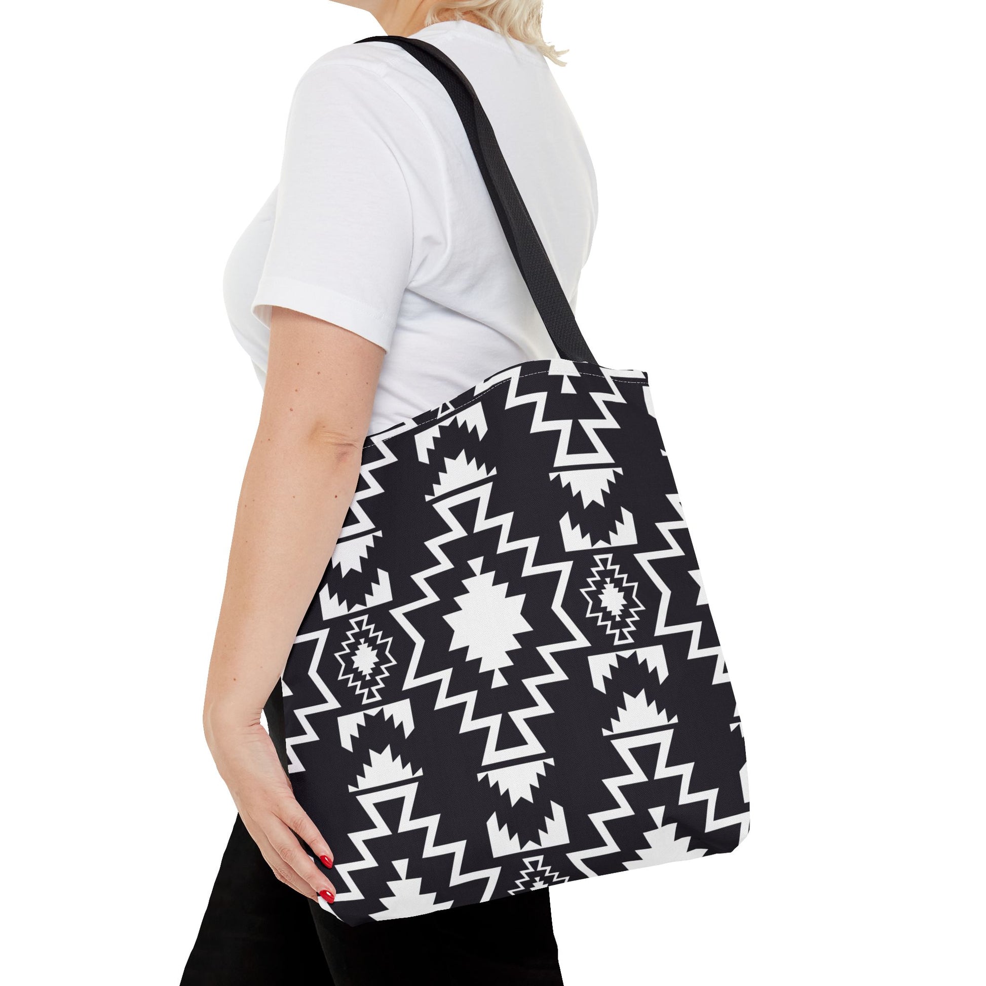 Stylish Tribal Tote Bag | Boho Chic Carryall, Eco-Friendly Shopping Bag, Beach Bag, Unique Gift for Her, Festival Accessory - LOLA VEGAS ART