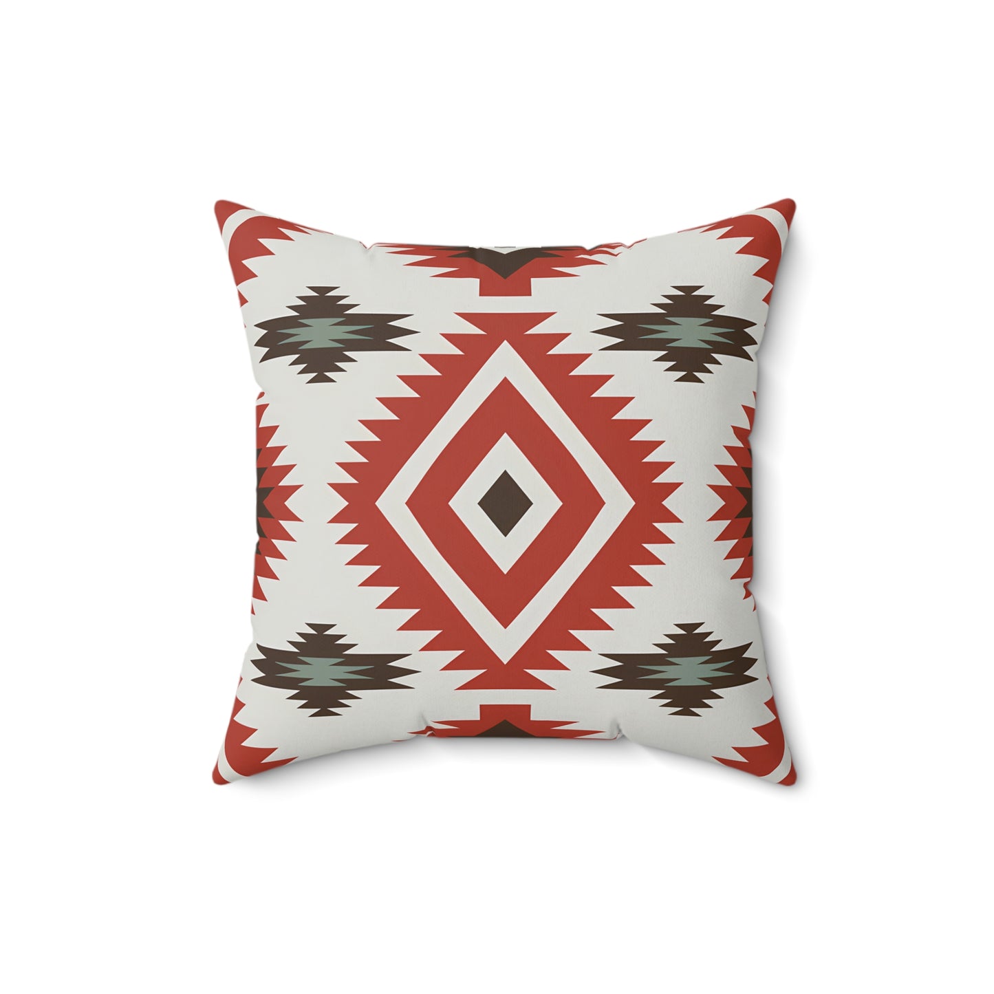Boho Chic Spun Polyester Square Pillow, Southwest Decor, Tribal Pattern Accent Cushion, Home Cozy Throw Pillow, Gift for Housewarming - LOLA VEGAS ART