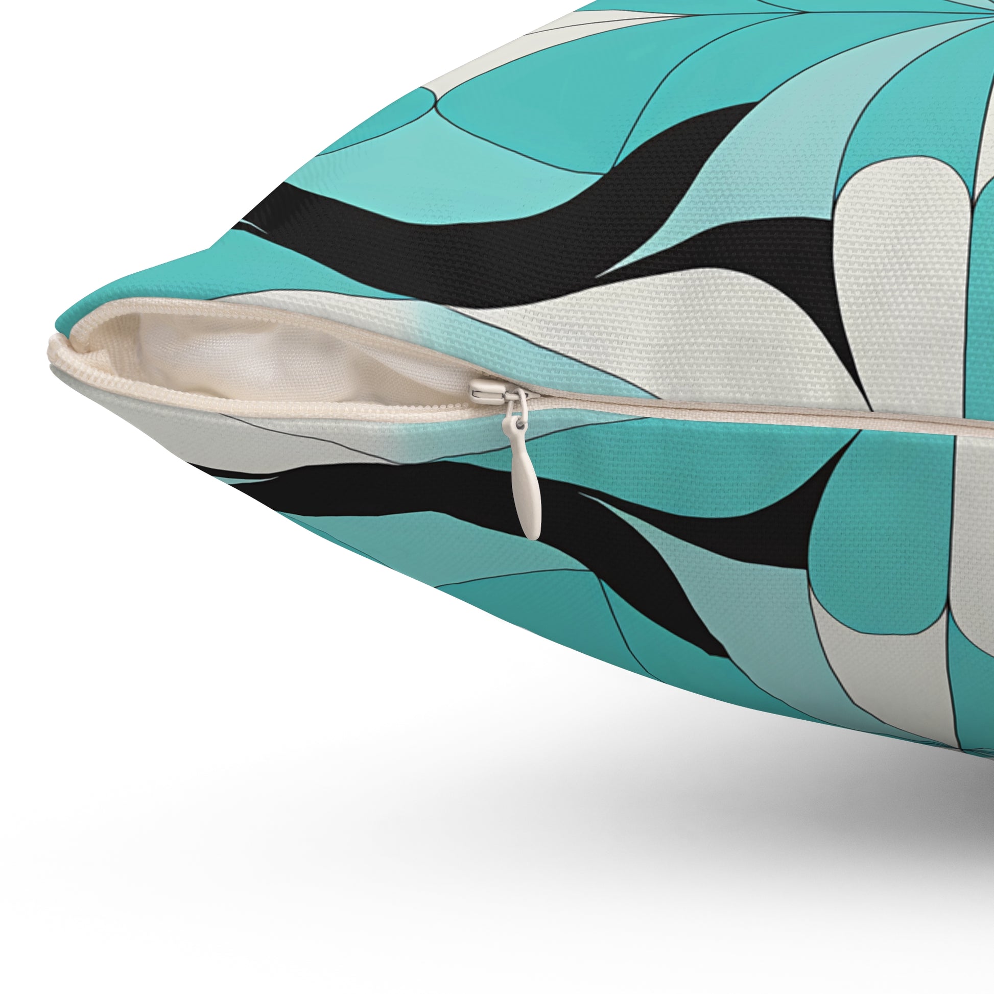 Turquoise Bohemian Chic Decorative Pillow | Modern Home Decor, Throw Pillow for Couch, Art Cushion, Gift for Her, Stylish Accent Cushion - LOLA VEGAS ART